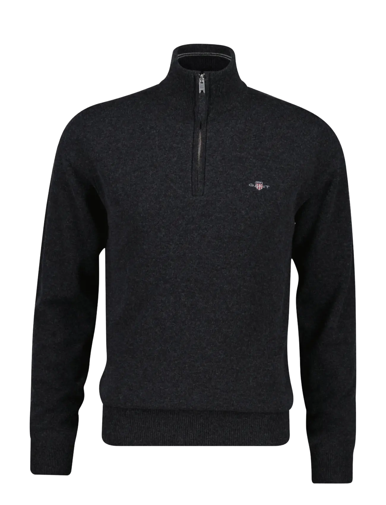 Gant SUPERFINE LAMBSWOOL HZ - Strikkevarer - DK CHARCOAL MELANGE / grey