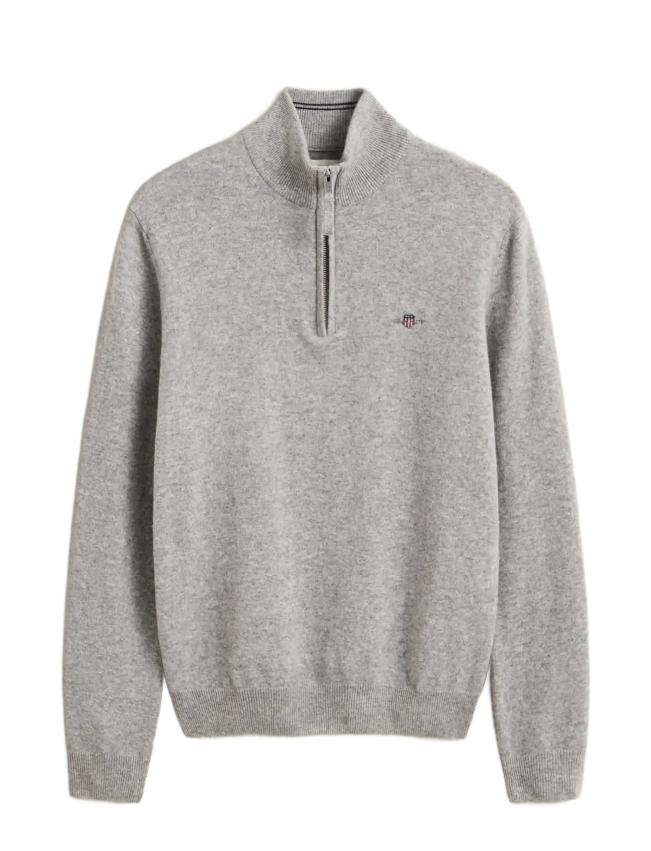 Gant SUPERFINE LAMBSWOOL HZ - Strikkevarer - GREY MELANGE / grey