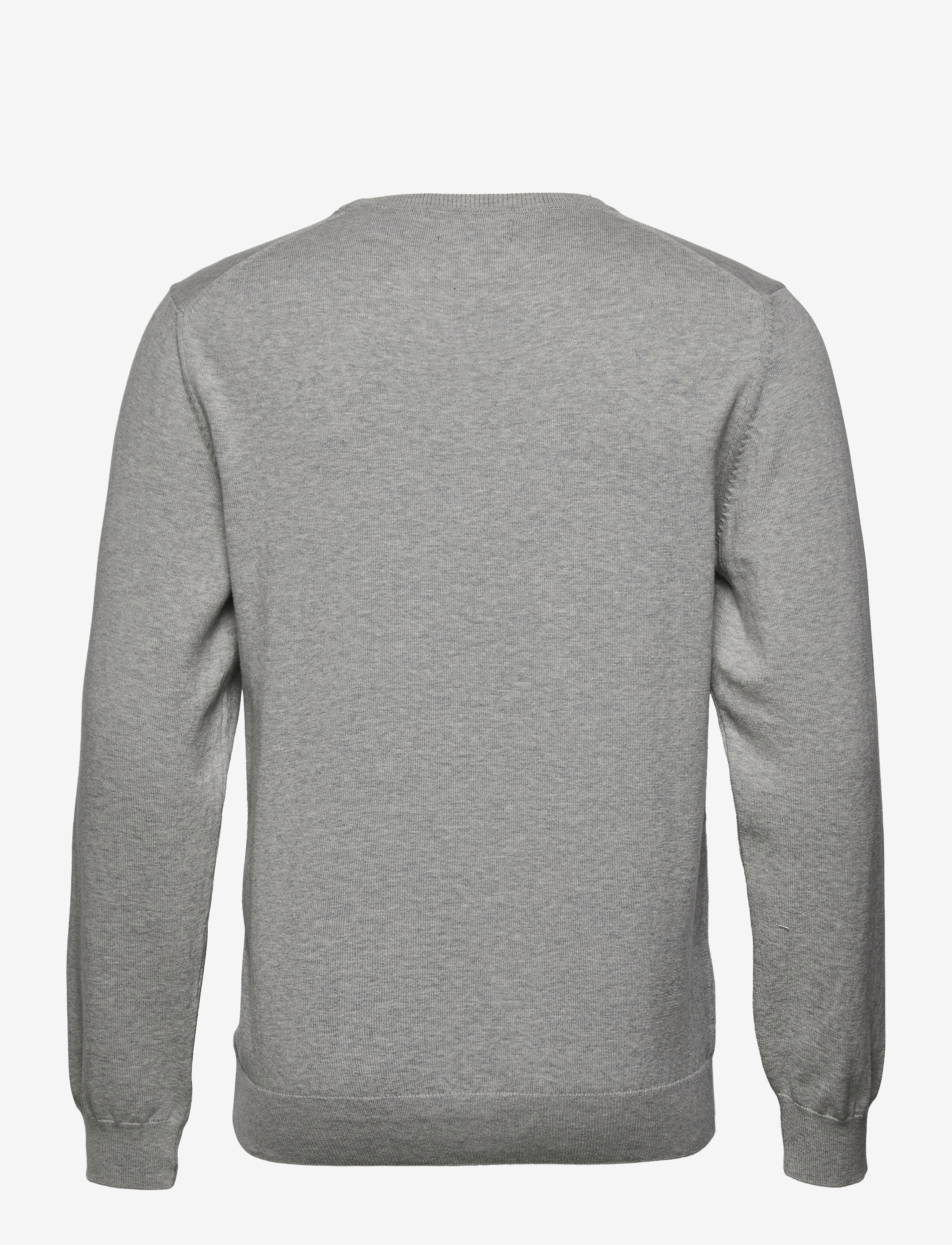 GANT - COTTON C-NECK - light grey melange - 1