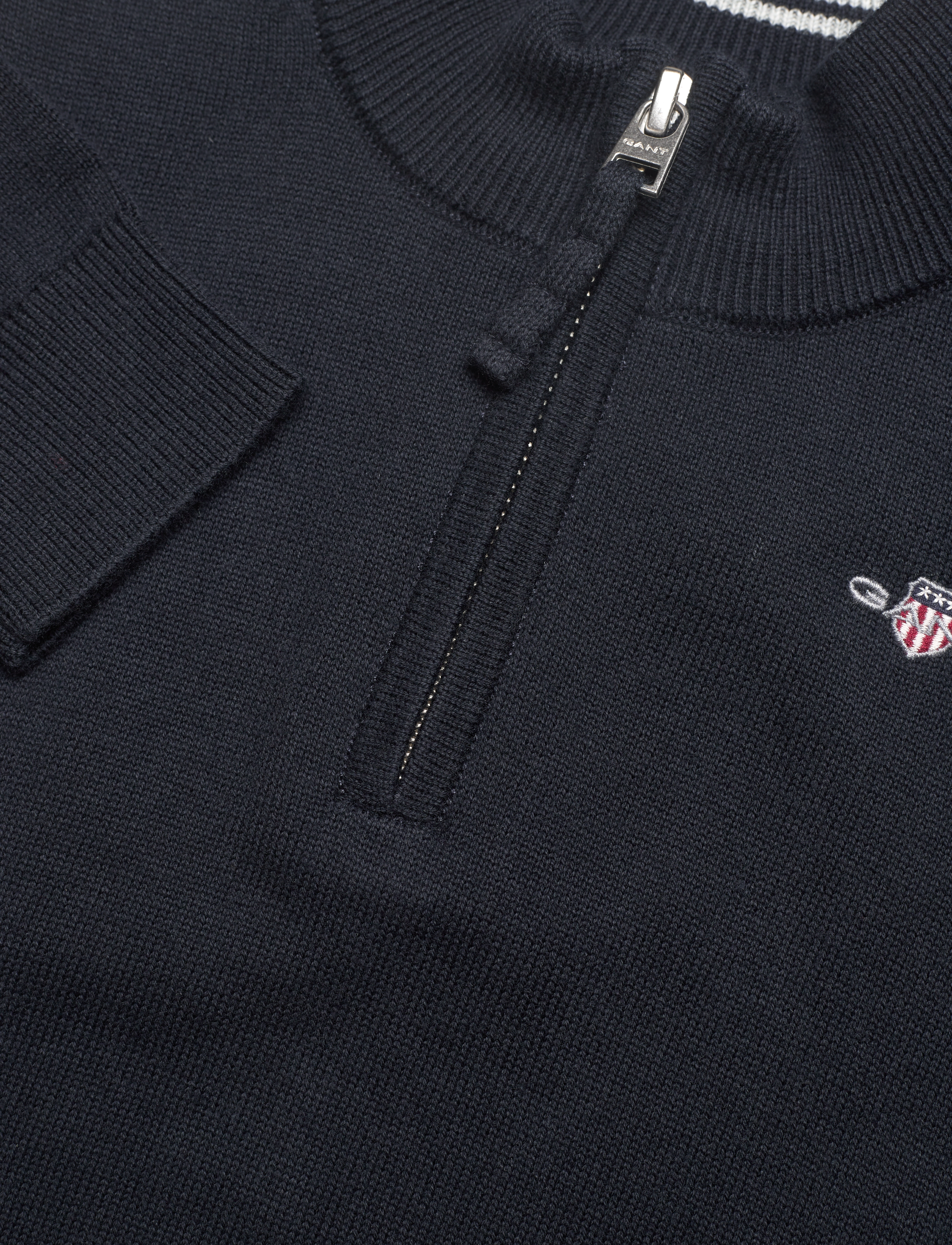 Gant - SHIELD COTTON HALF ZIP - trøjer - evening blue - 2