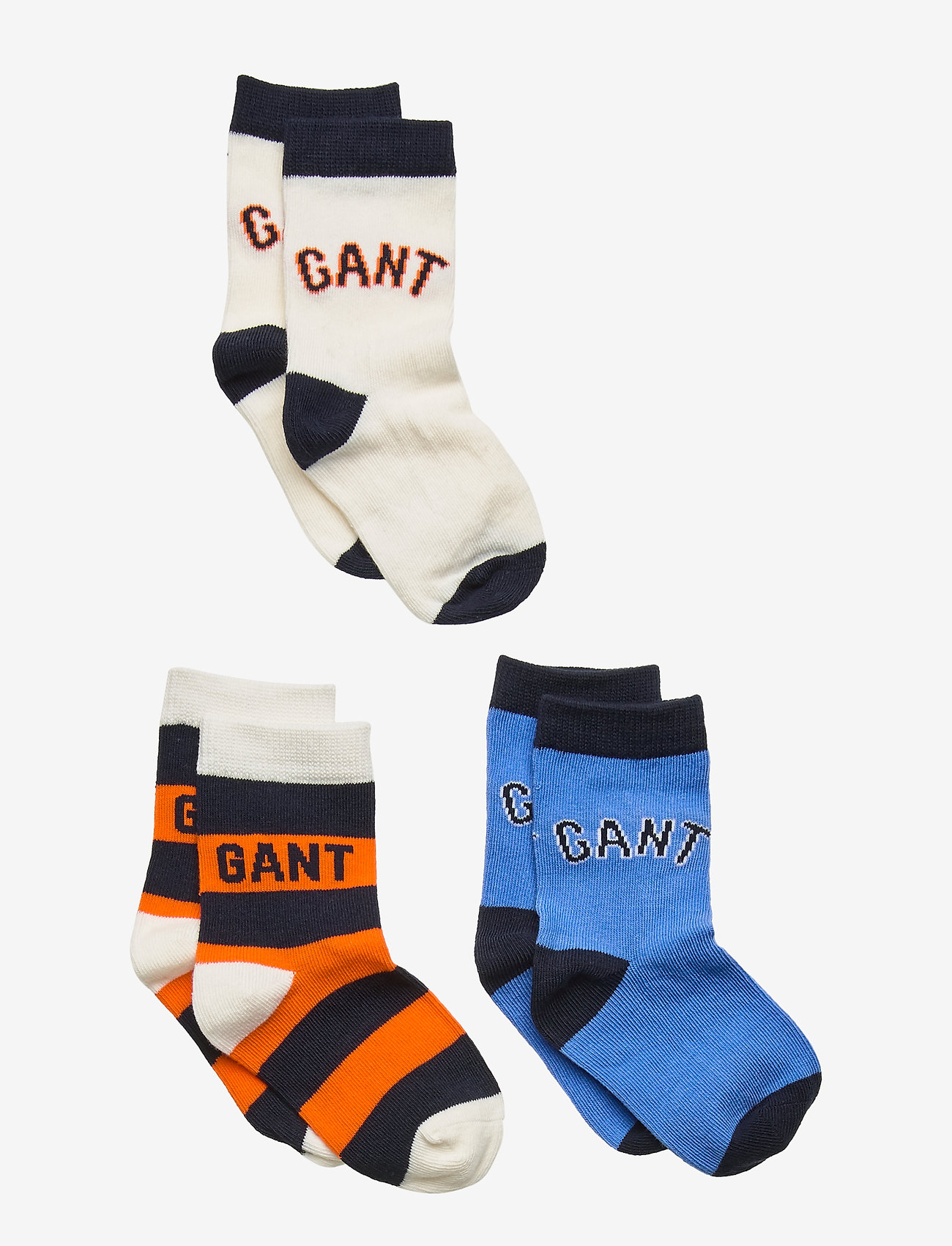 GANT - D1. PREPPY 3 PACK SOCKS - pacific blue - 0