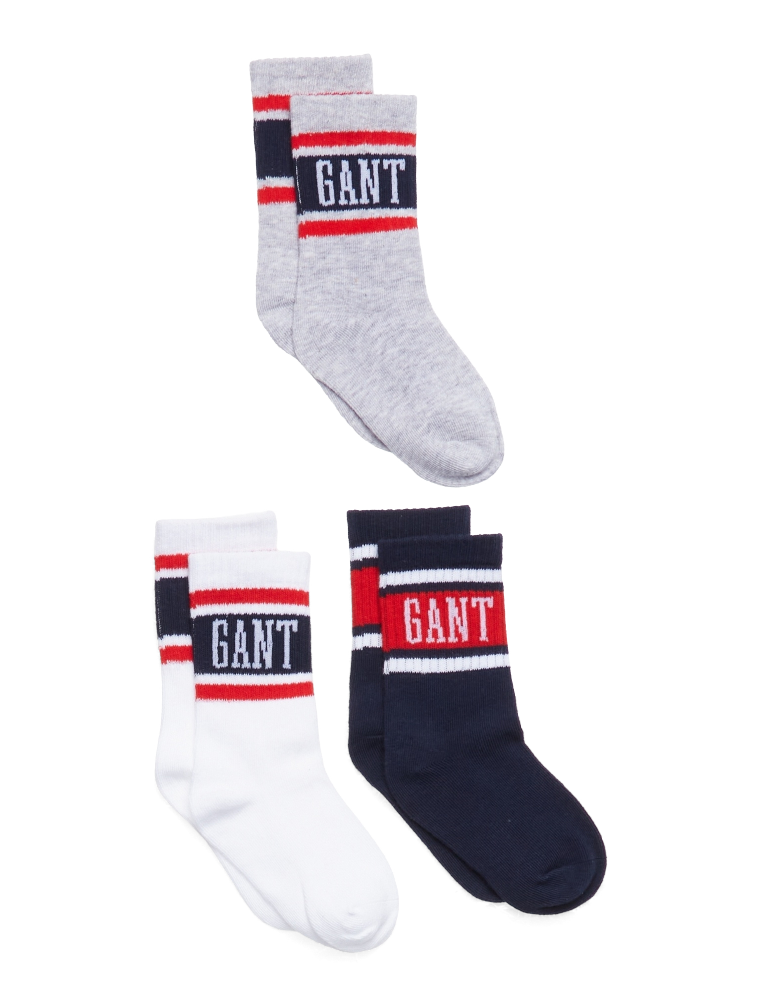 GANT - D1. SOCKS 3-PACK - evening blue - 0
