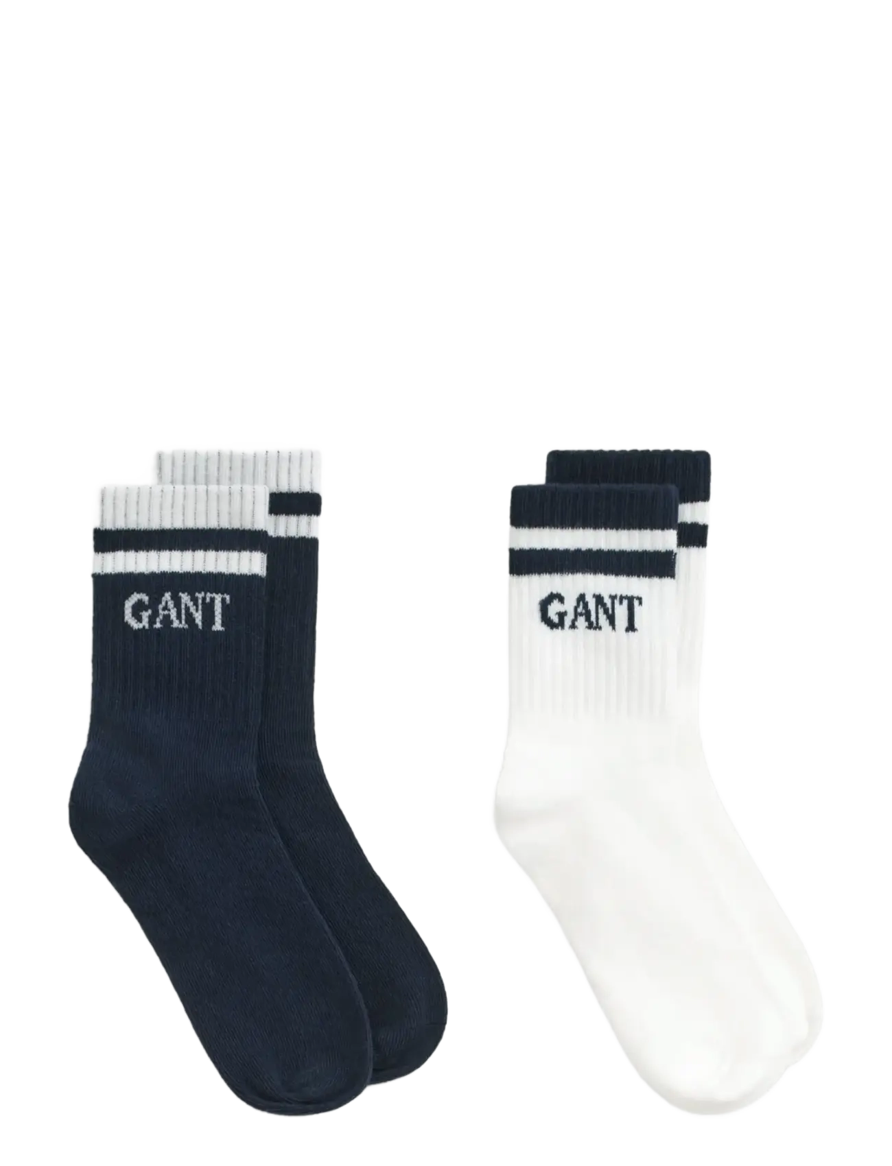 STRIPED SPORT SOCKS 2-PACK - EVENING BLUE