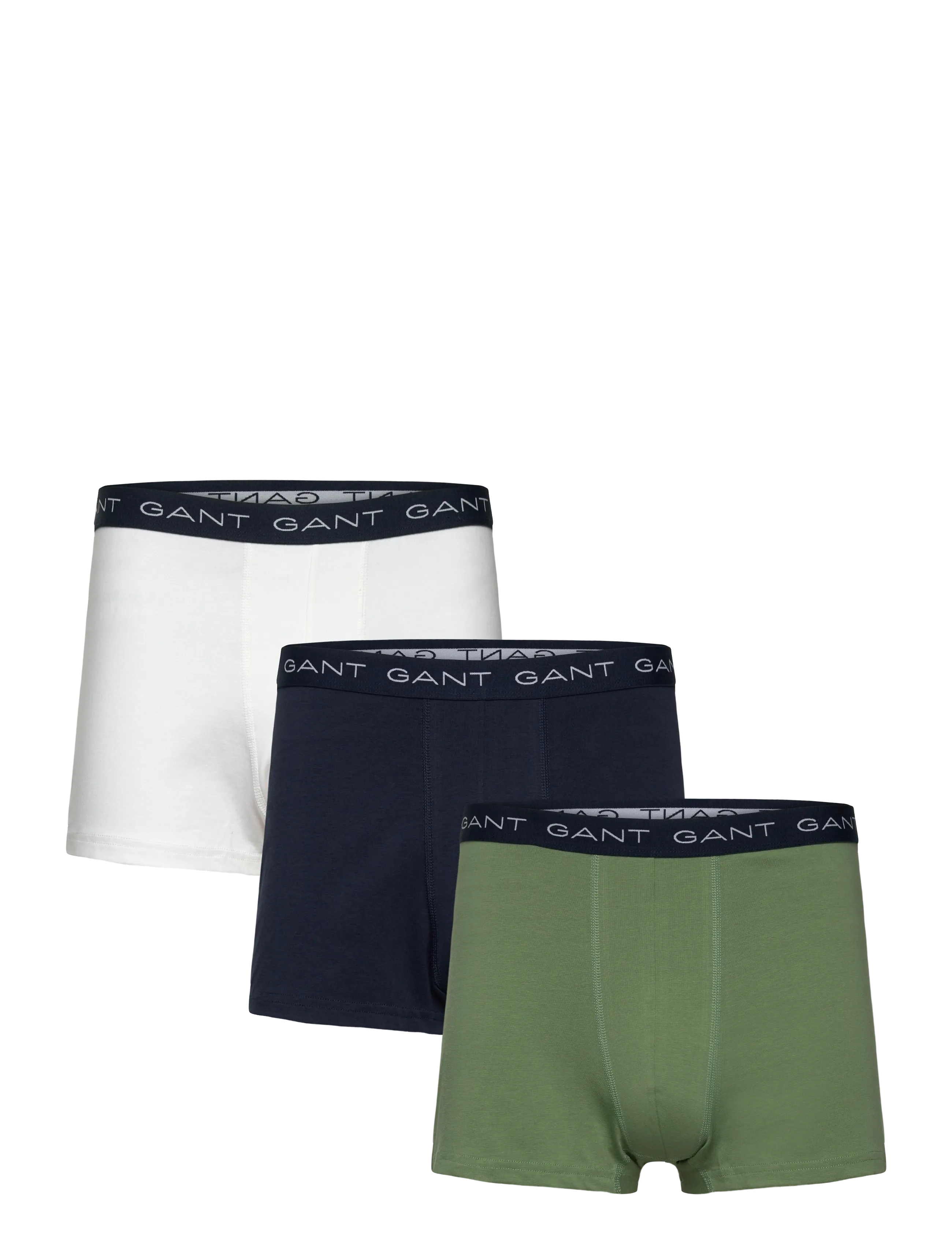 Gant TRUNK 3-PACK - Aluspesu - KALAMATA GREEN / white