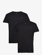 C-NECK T-SHIRT 2-PACK - BLACK