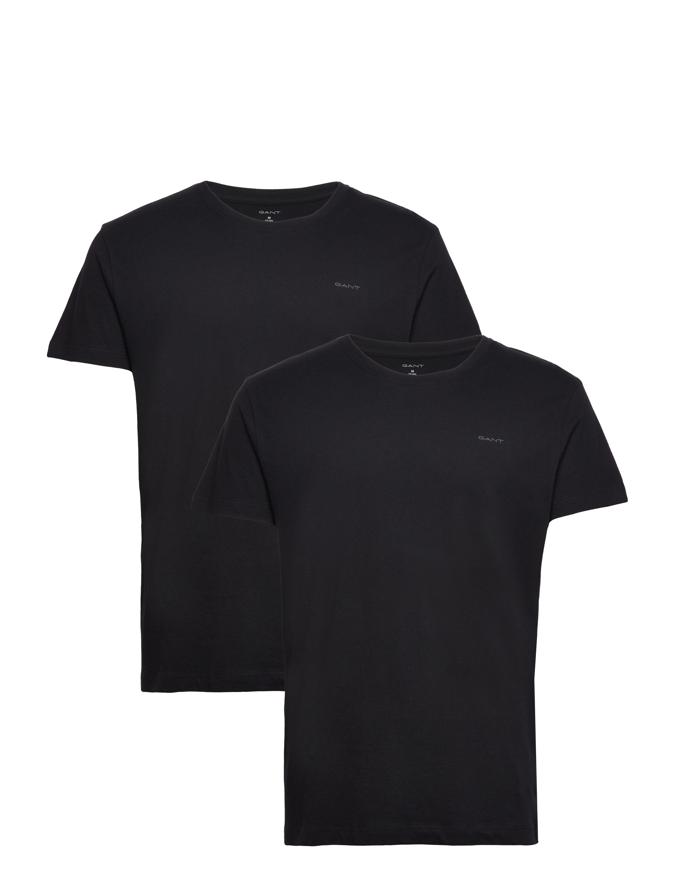 Gant - C-NECK T-SHIRT 2-PACK - laveste priser - black - 1