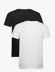 GANT - C-NECK T-SHIRT 2-PACK - kortermede t-skjorter - black / white - 2