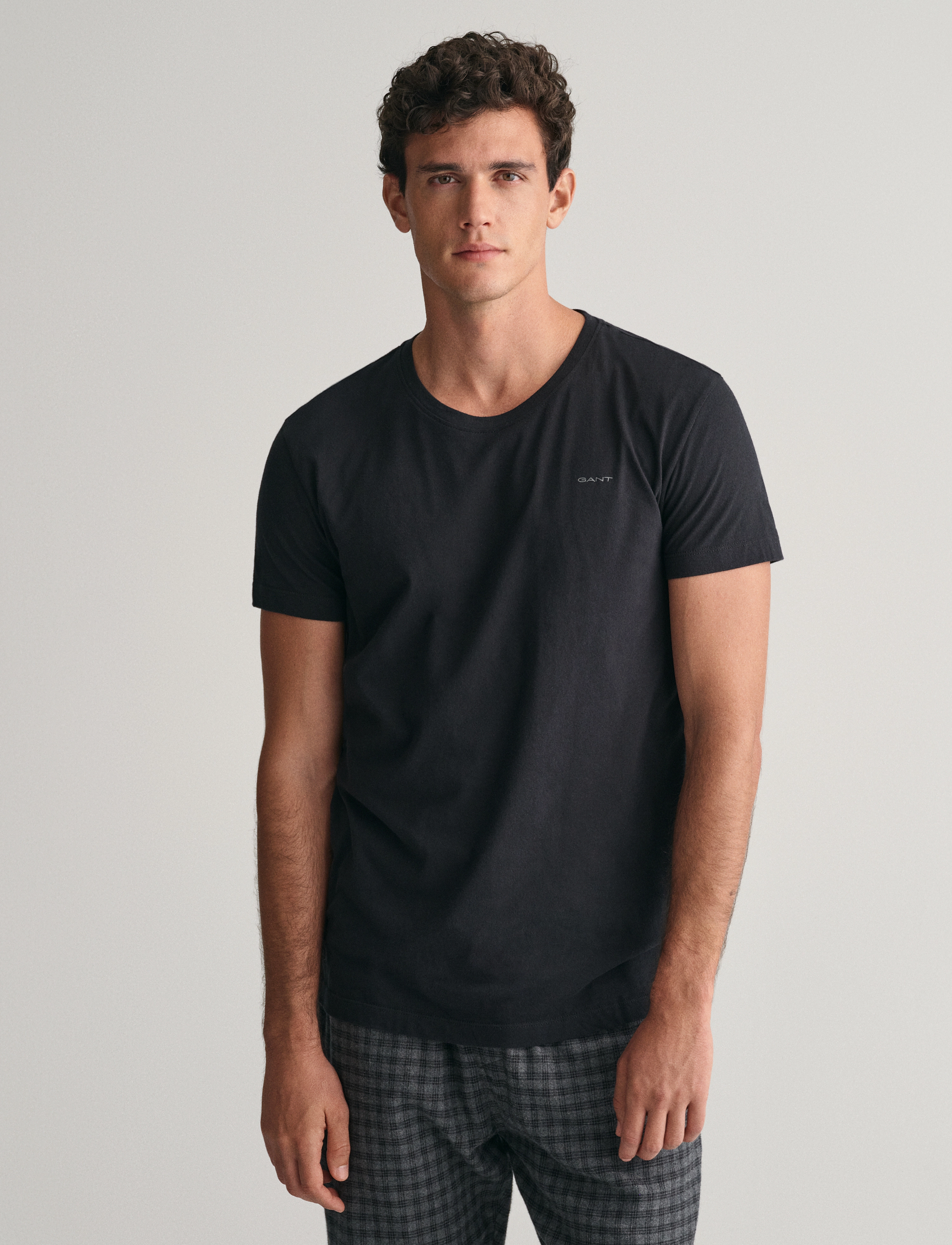 Gant C-NECK T-SHIRT 2-PACK - Deals - BLACK / WHITE / multi