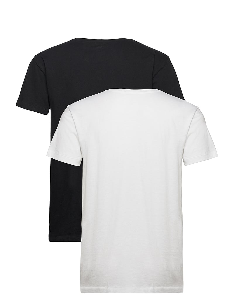GANT - C-NECK T-SHIRT 2-PACK - multipack t-shirts - black / white - 5