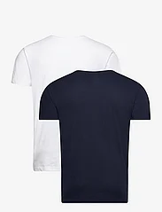 GANT - C-NECK T-SHIRT 2-PACK - short-sleeved t-shirts - navy / white - 2