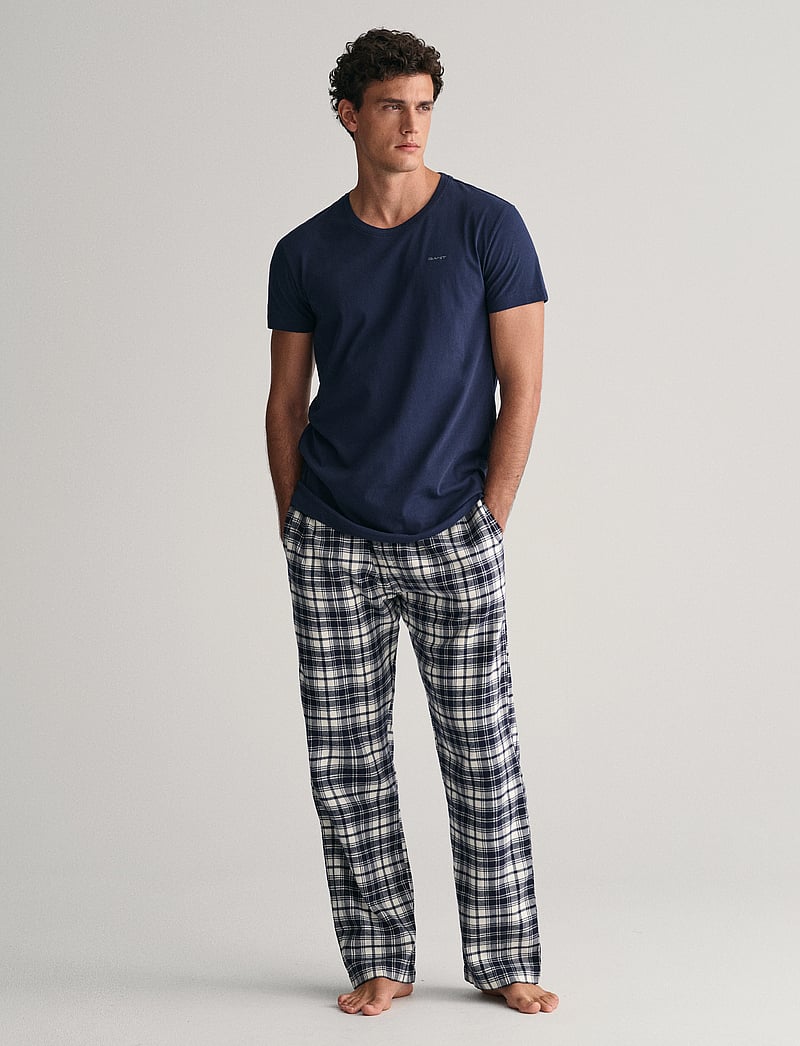 GANT - C-NECK T-SHIRT 2-PACK - t-shirts im multipack - navy / white - 3