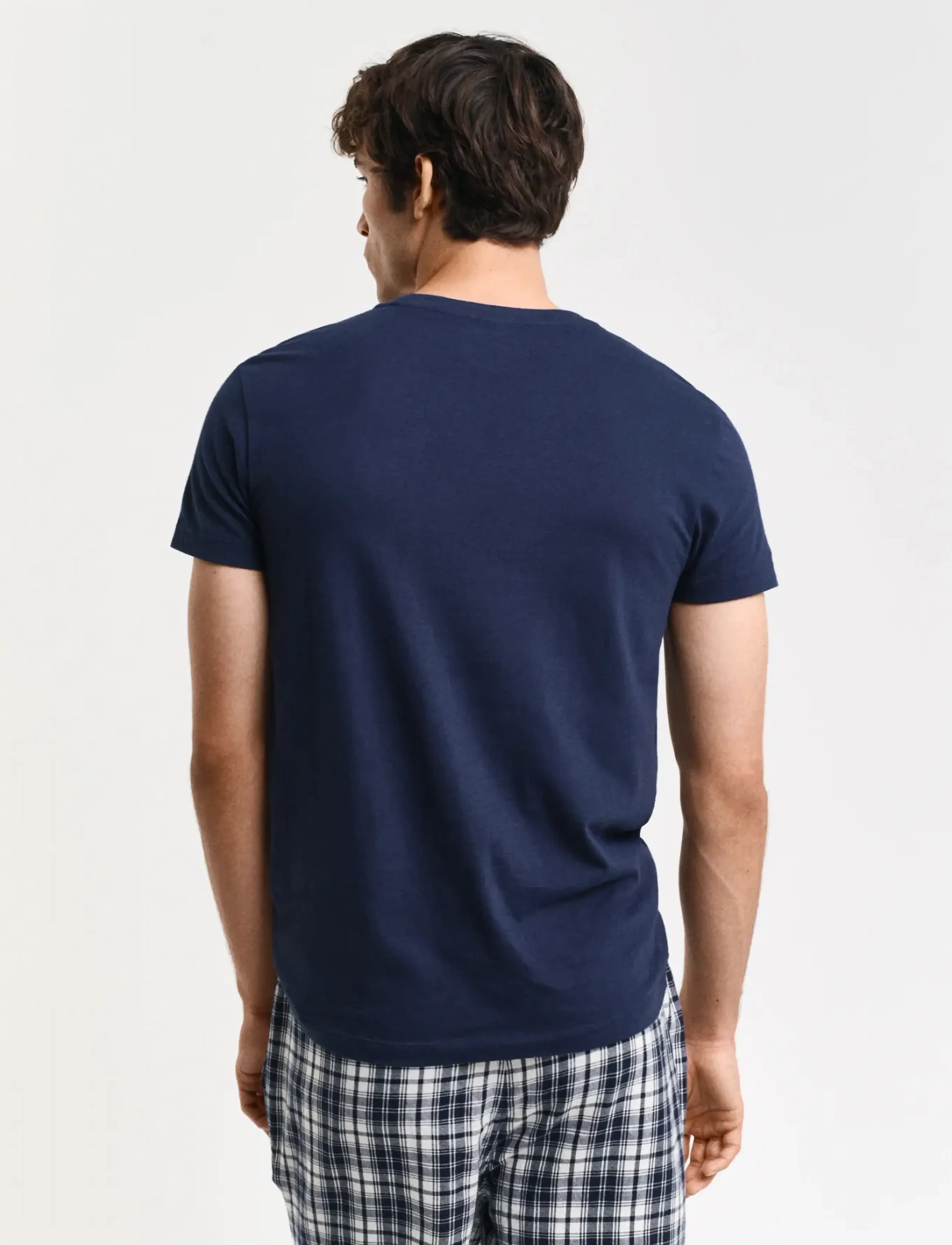 Gant - C-NECK T-SHIRT 2-PACK - koszulki w multipaku - navy / white - 4