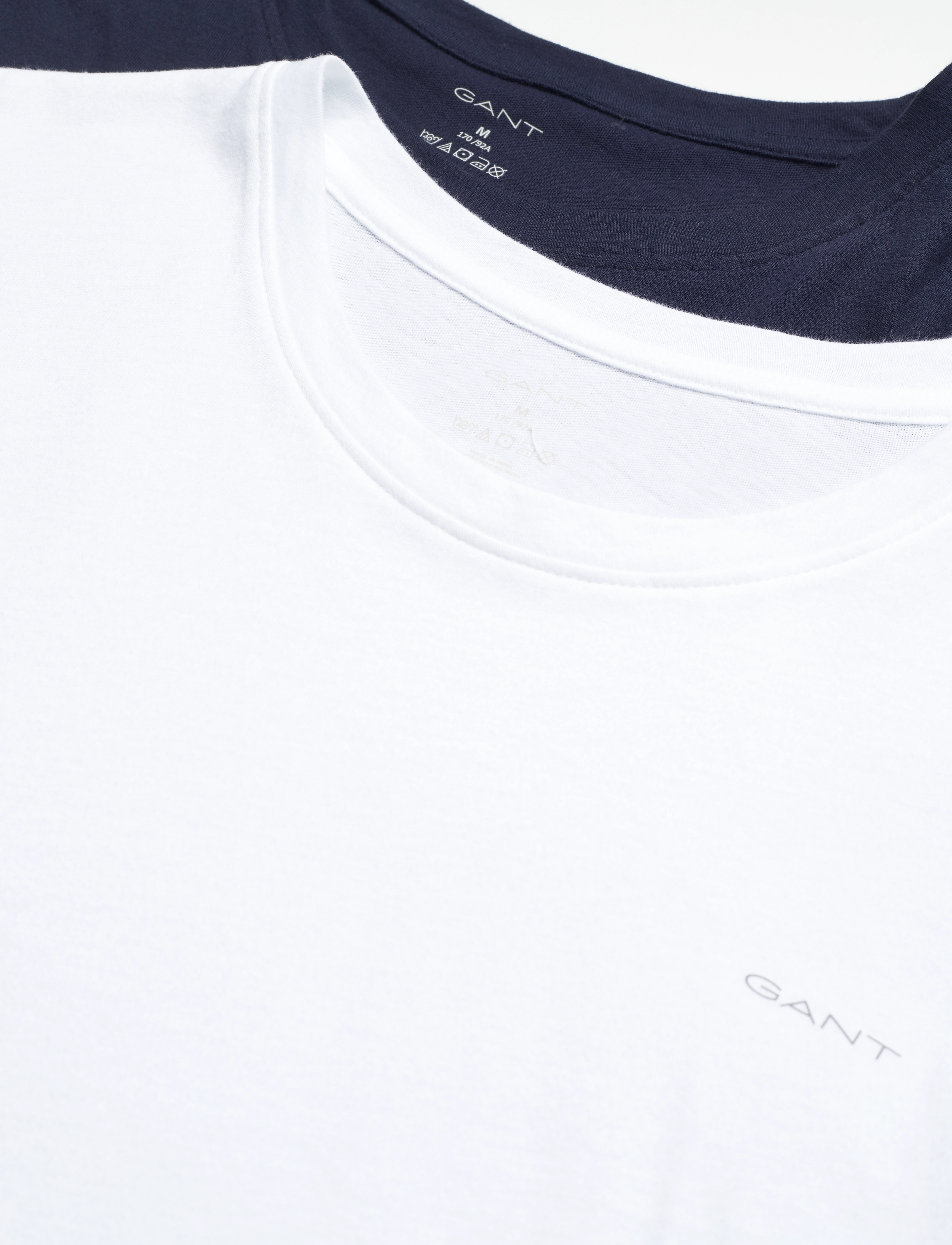 Gant - C-NECK T-SHIRT 2-PACK - koszulki w multipaku - navy / white - 5