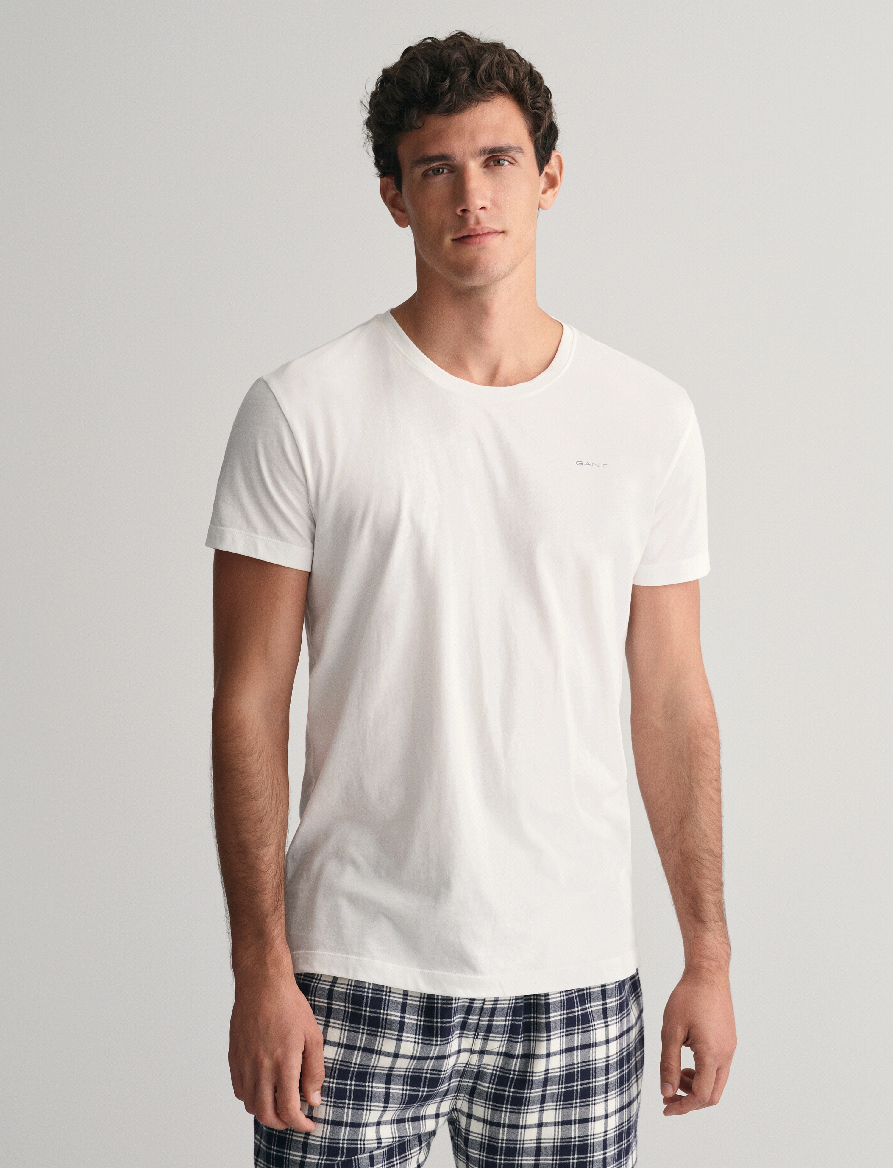 Gant C-NECK T-SHIRT 2-PACK - Gant - WHITE / white