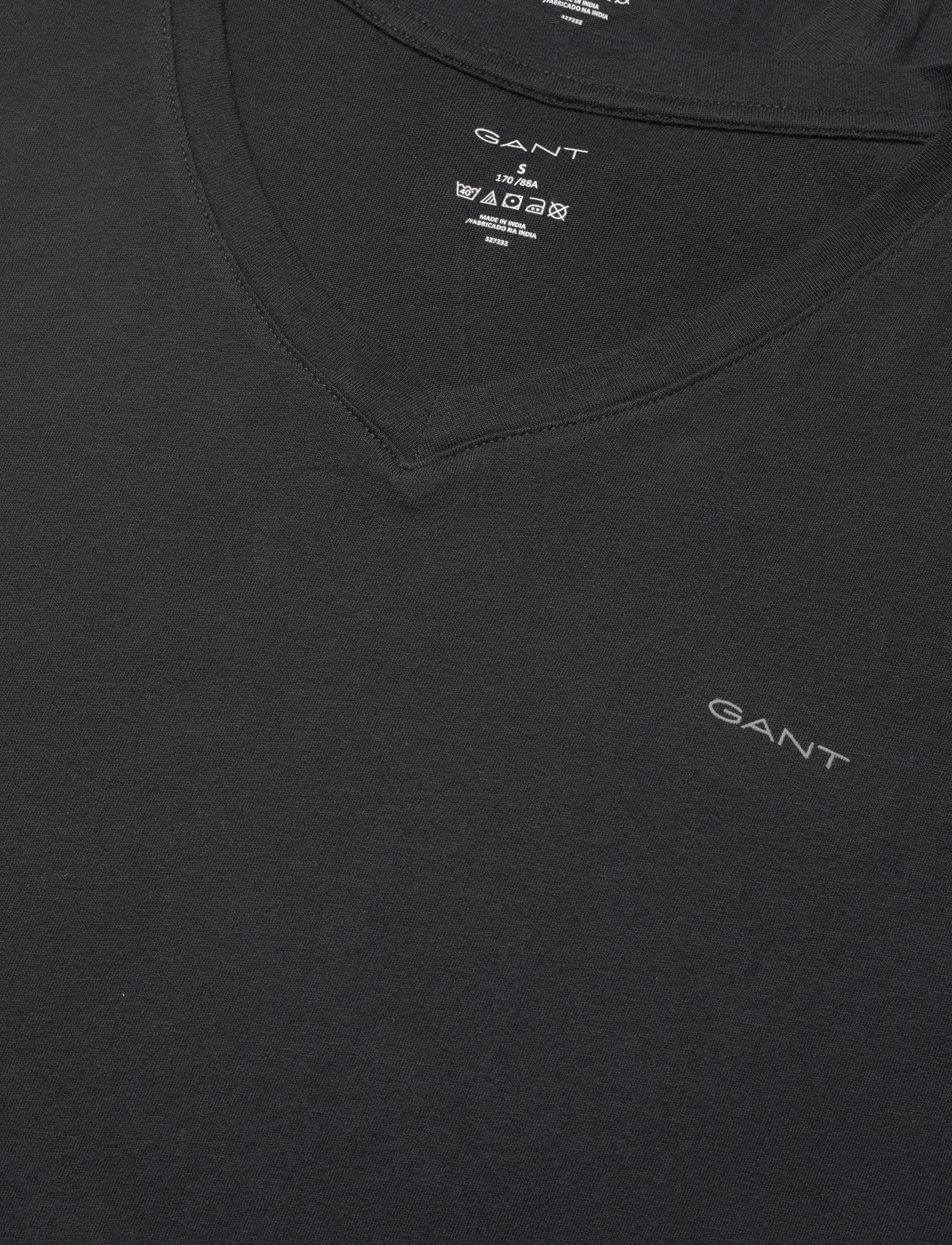 GANT - V-NECK T-SHIRT 2-PACK - v-ringade t-shirts - black - 1