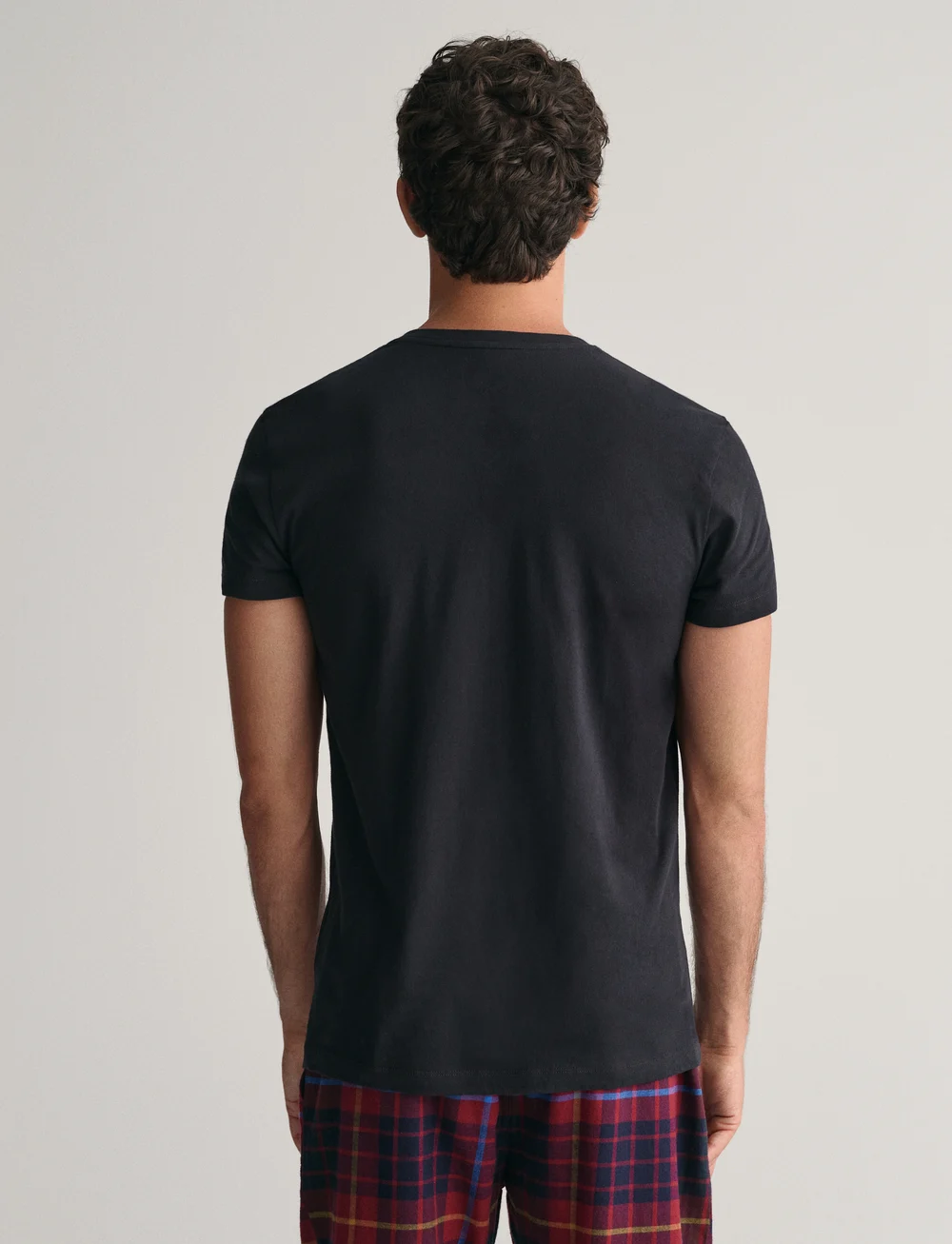 GANT - V-NECK T-SHIRT 2-PACK - t-shirts à encolure en v - black - 2