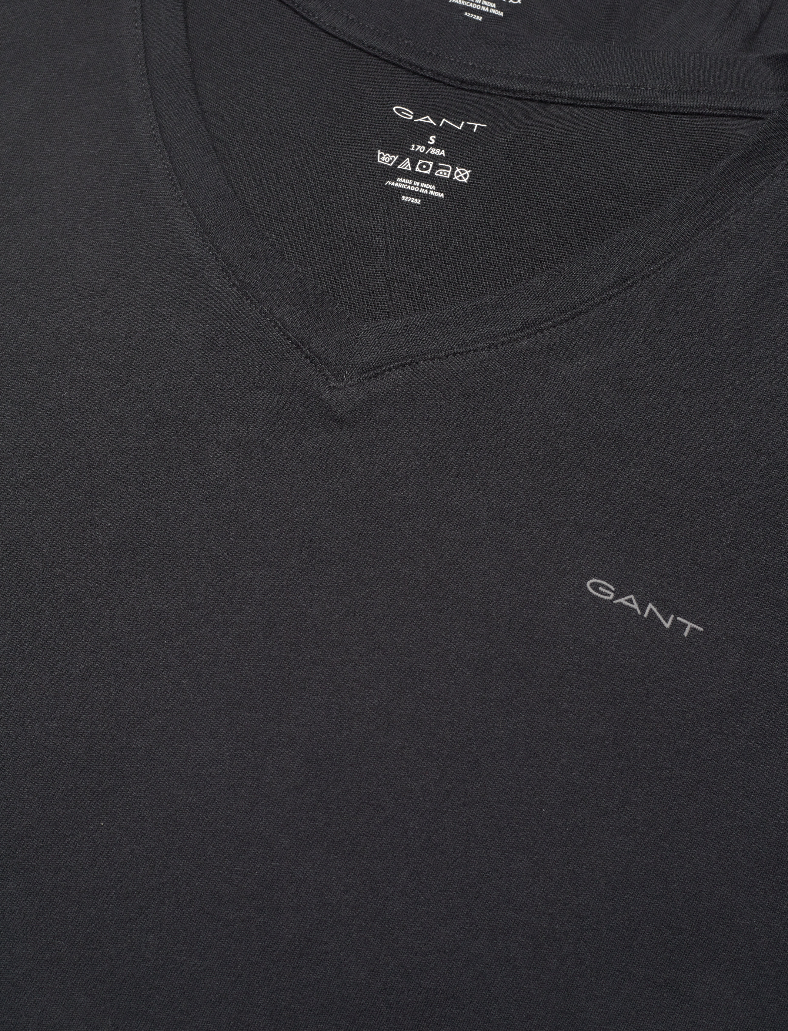 GANT - V-NECK T-SHIRT 2-PACK - black - 4