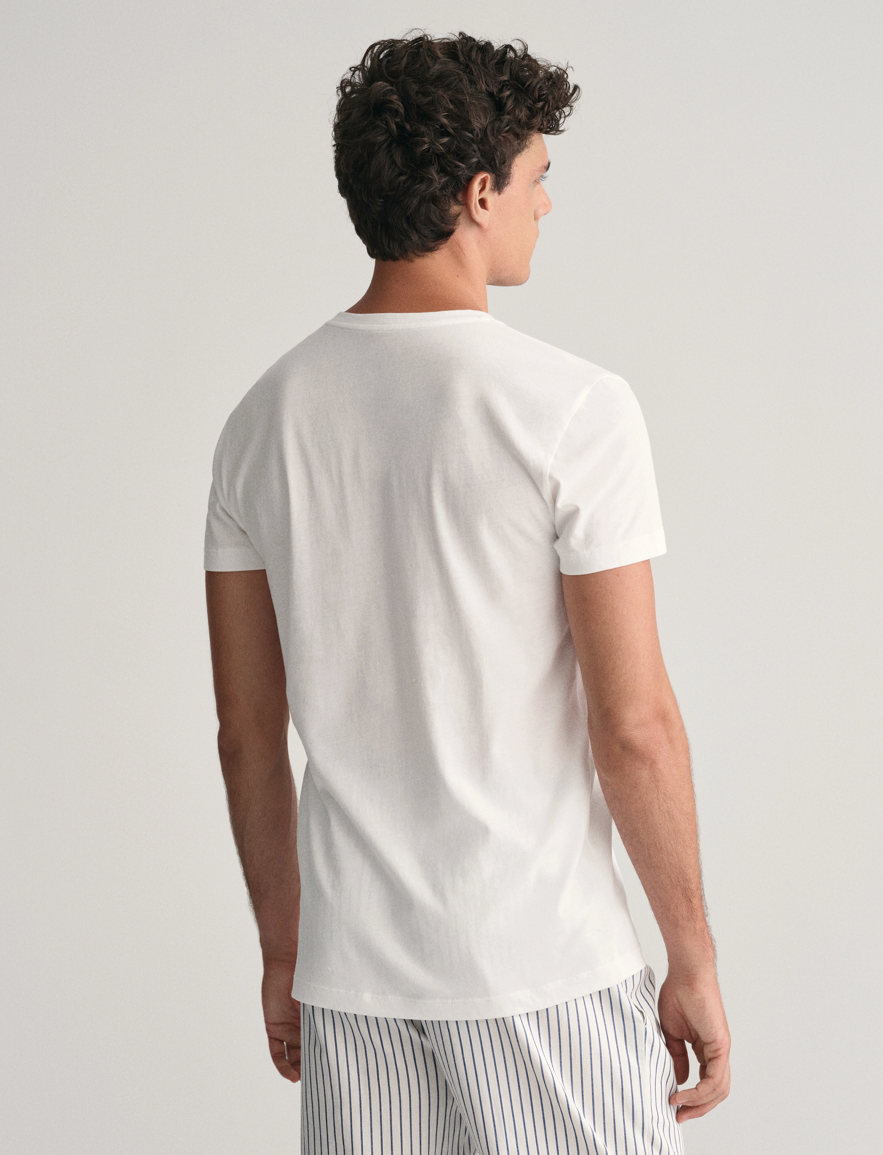 GANT - V-NECK T-SHIRT 2-PACK - white - 2