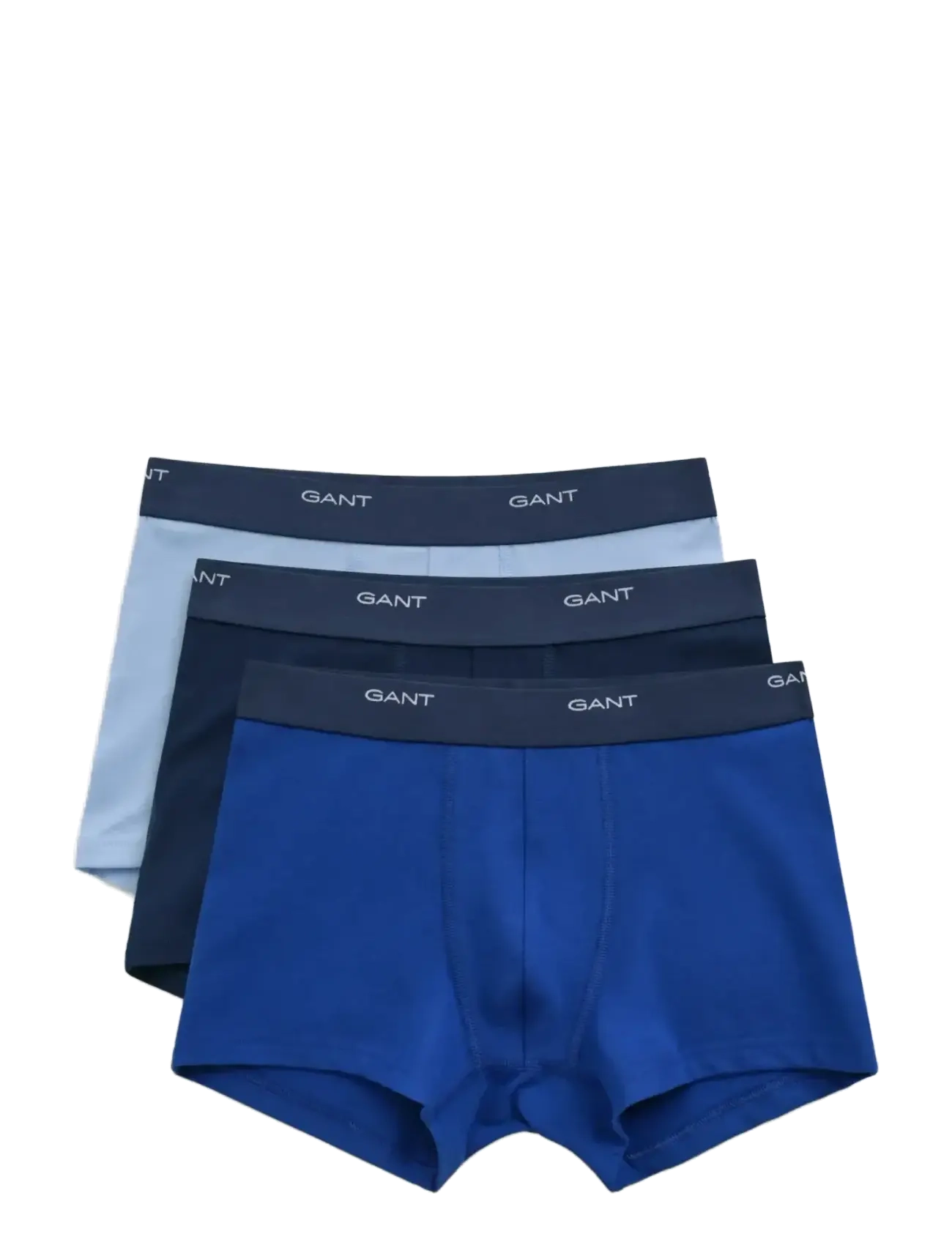 Gant 3-Pack Trunks, Mænd, Trunks 3-Pak, Blå, Str: M