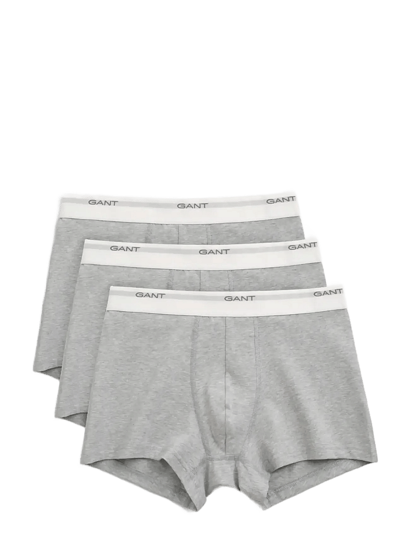 Gant - CORE TRUNK 3-PACK - unterhosen im multipack - light grey melange - 1