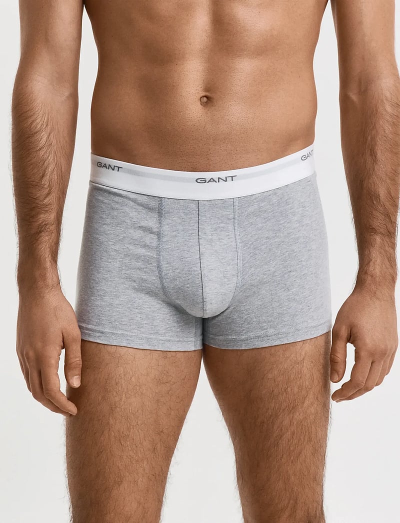 Gant - CORE TRUNK 3-PACK - unterhosen im multipack - light grey melange - 0
