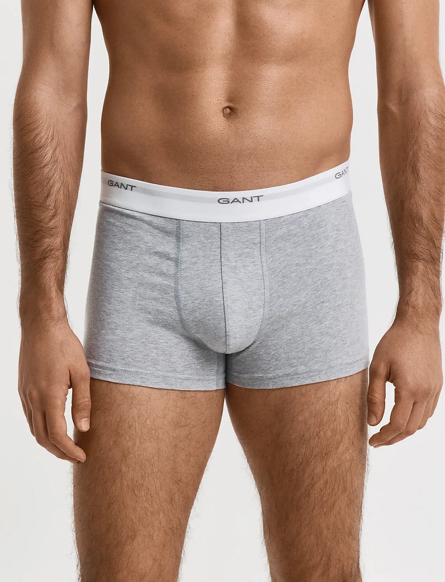 Gant - 3-Pack Trunks - multipack underbukser - light grey melange - 0