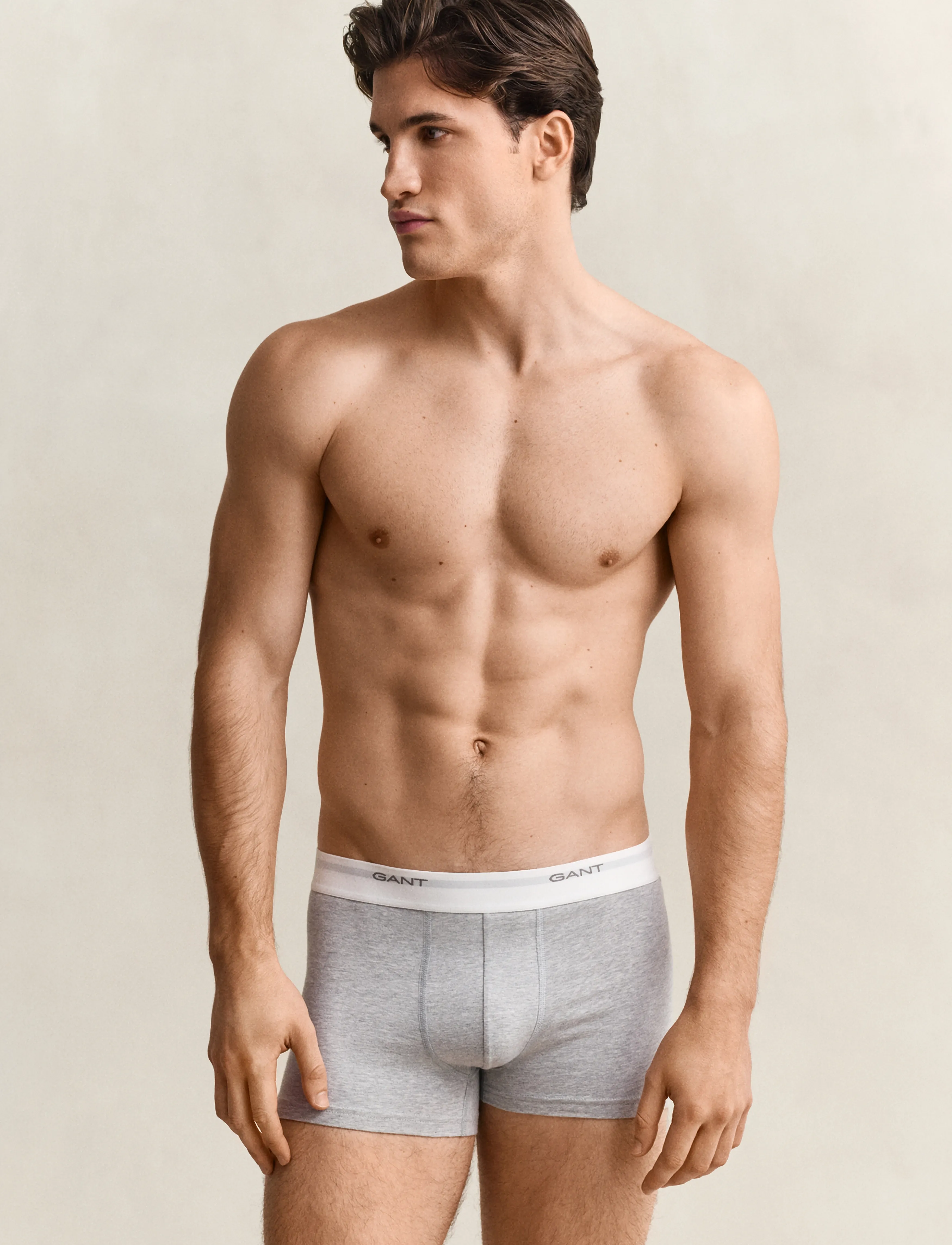 Gant - 3-Pack Trunks - multipack underpants - light grey melange - 0