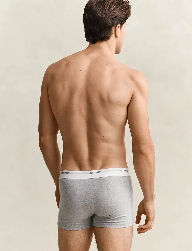 Gant - CORE TRUNK 3-PACK - unterhosen im multipack - light grey melange - 2