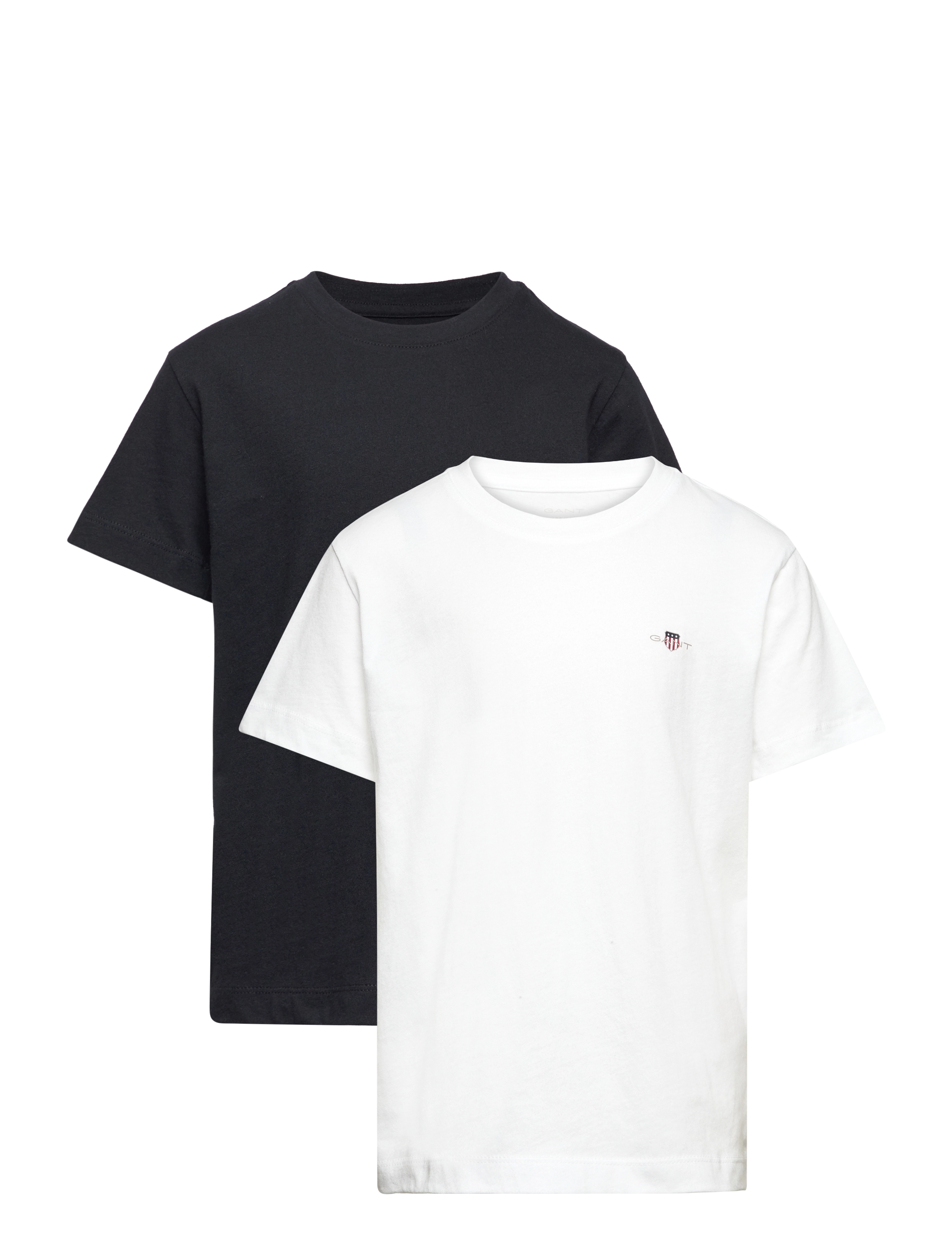 Gant C-NECK T-SHIRT 2-PACK - Multipack - BLACK / WHITE / multi