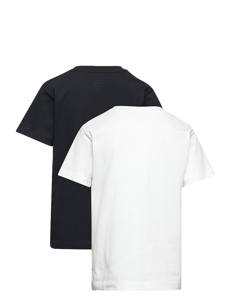 GANT - C-NECK T-SHIRT 2-PACK - kortärmade t-shirts - black / white - 1