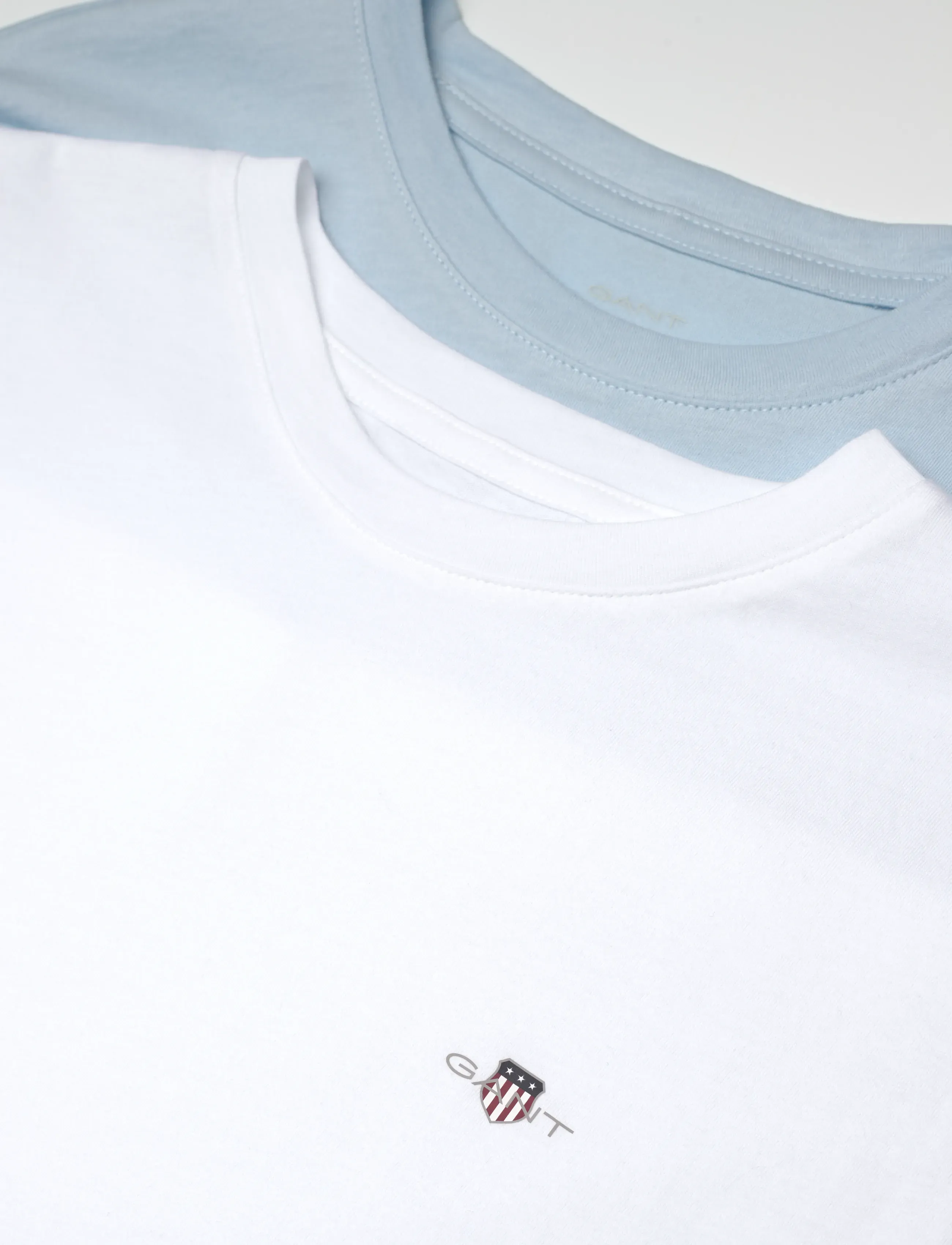Gant - C-NECK T-SHIRT 2-PACK - kortärmade t-shirts - calming blue / navy - 1