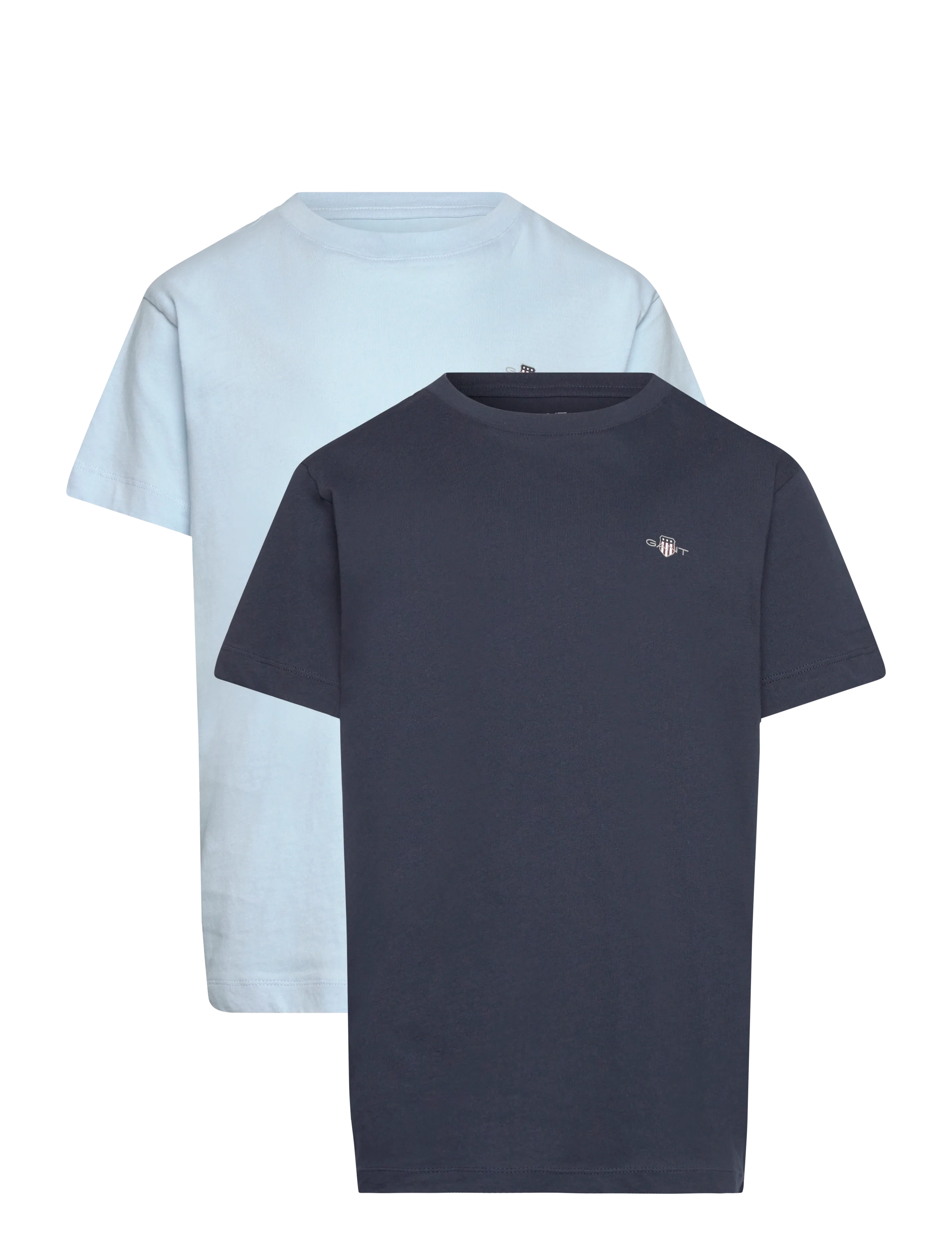 GANT C-NECK T-SHIRT 2-PACK - GANT - CALMING BLUE / NAVY / blue
