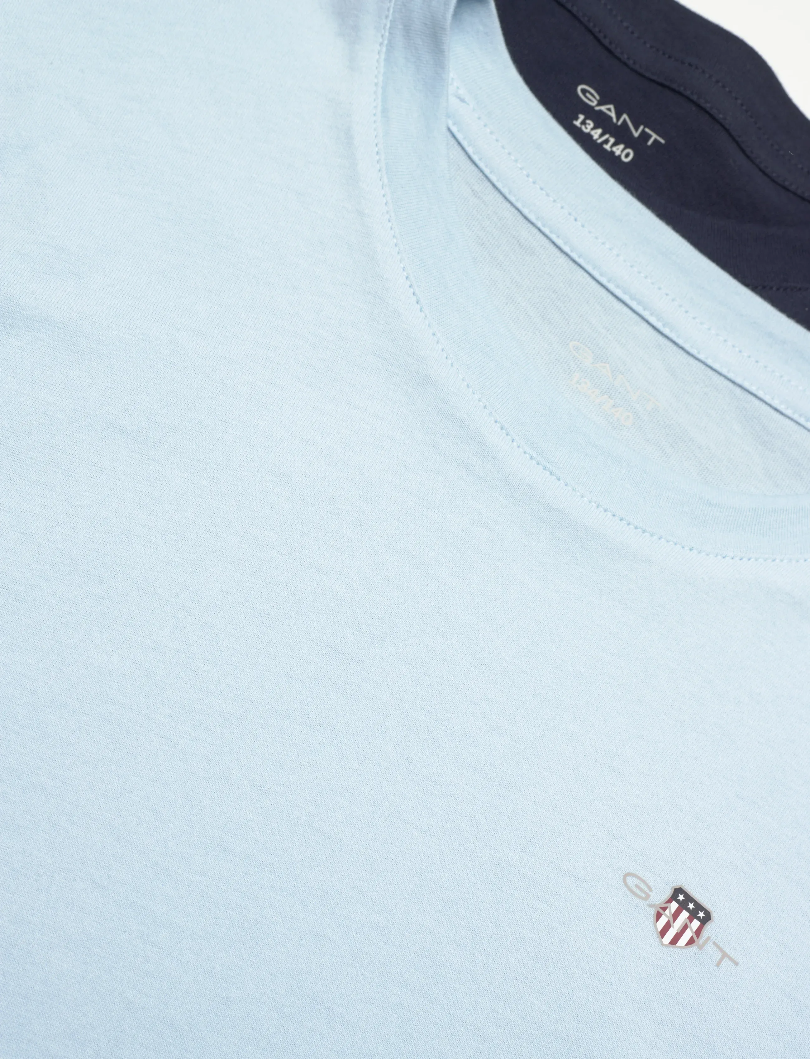 Gant - C-NECK T-SHIRT 2-PACK - kortærmede t-shirts - calming blue / navy - 1