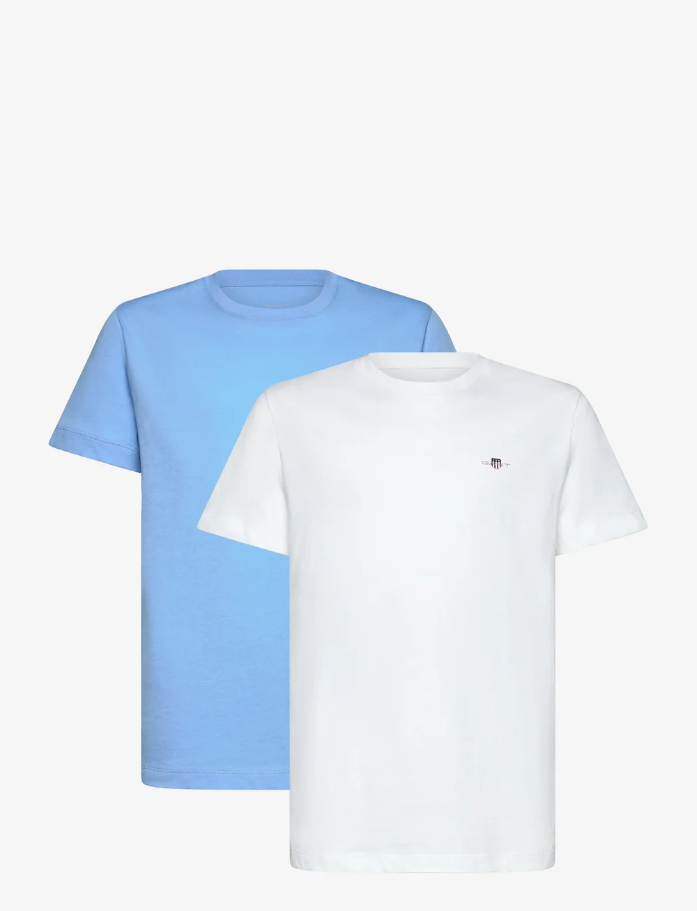 GANT - C-NECK T-SHIRT 2-PACK - kortærmede t-shirts - cloud white - 0