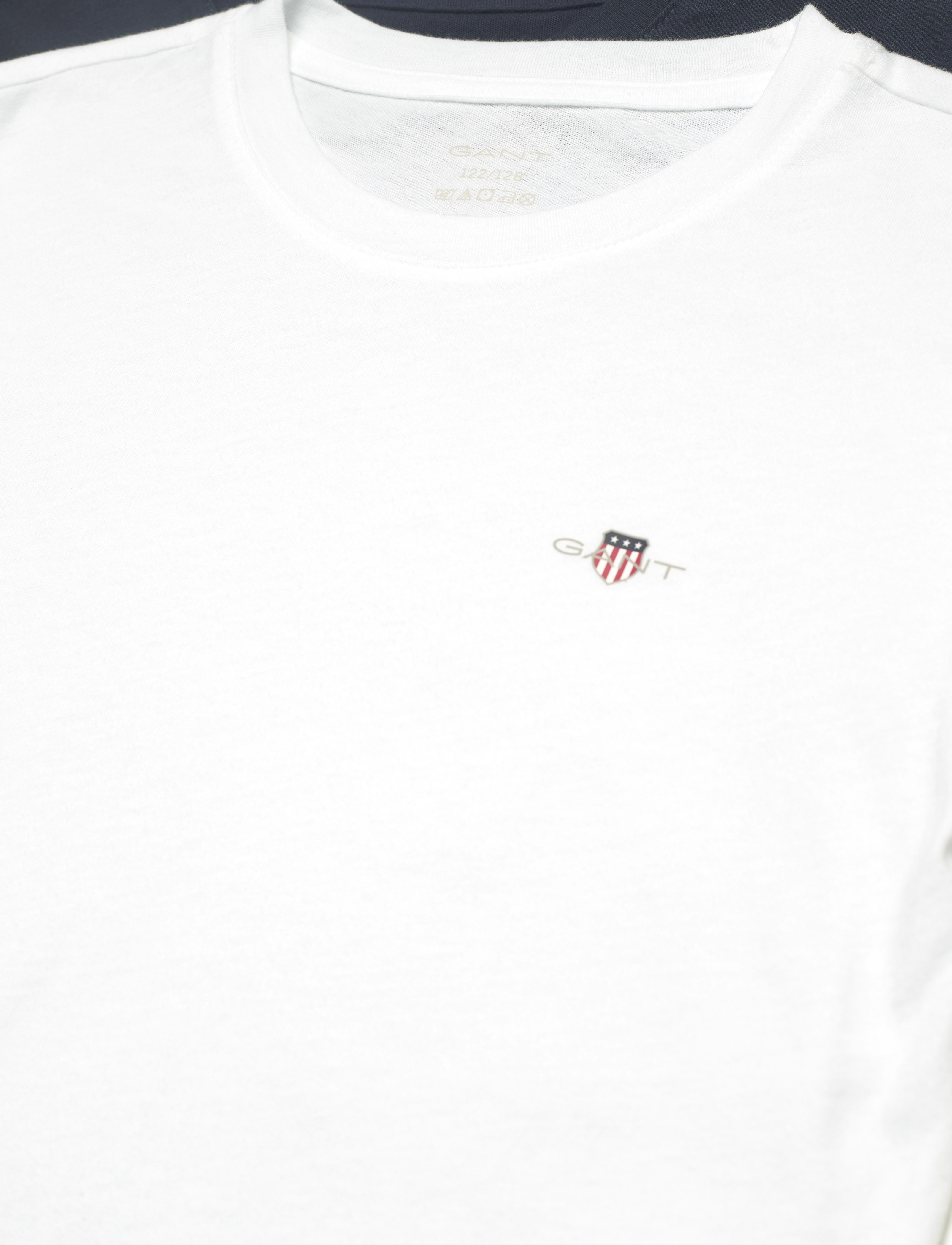 Gant - C-NECK T-SHIRT 2-PACK - kortærmede t-shirts - navy / white - 3