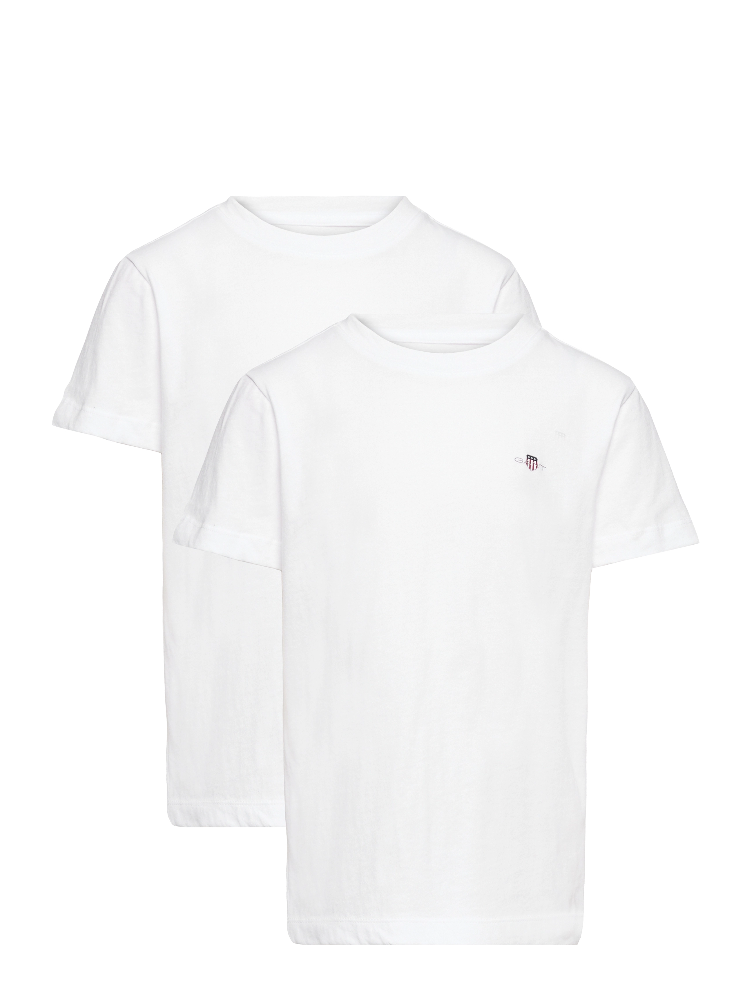 GANT C-Neck T-Shirt 2-Pack Weiß - 134-140 - Kinder