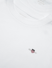 GANT - C-NECK T-SHIRT 2-PACK - kortærmede t-shirts - white - 2