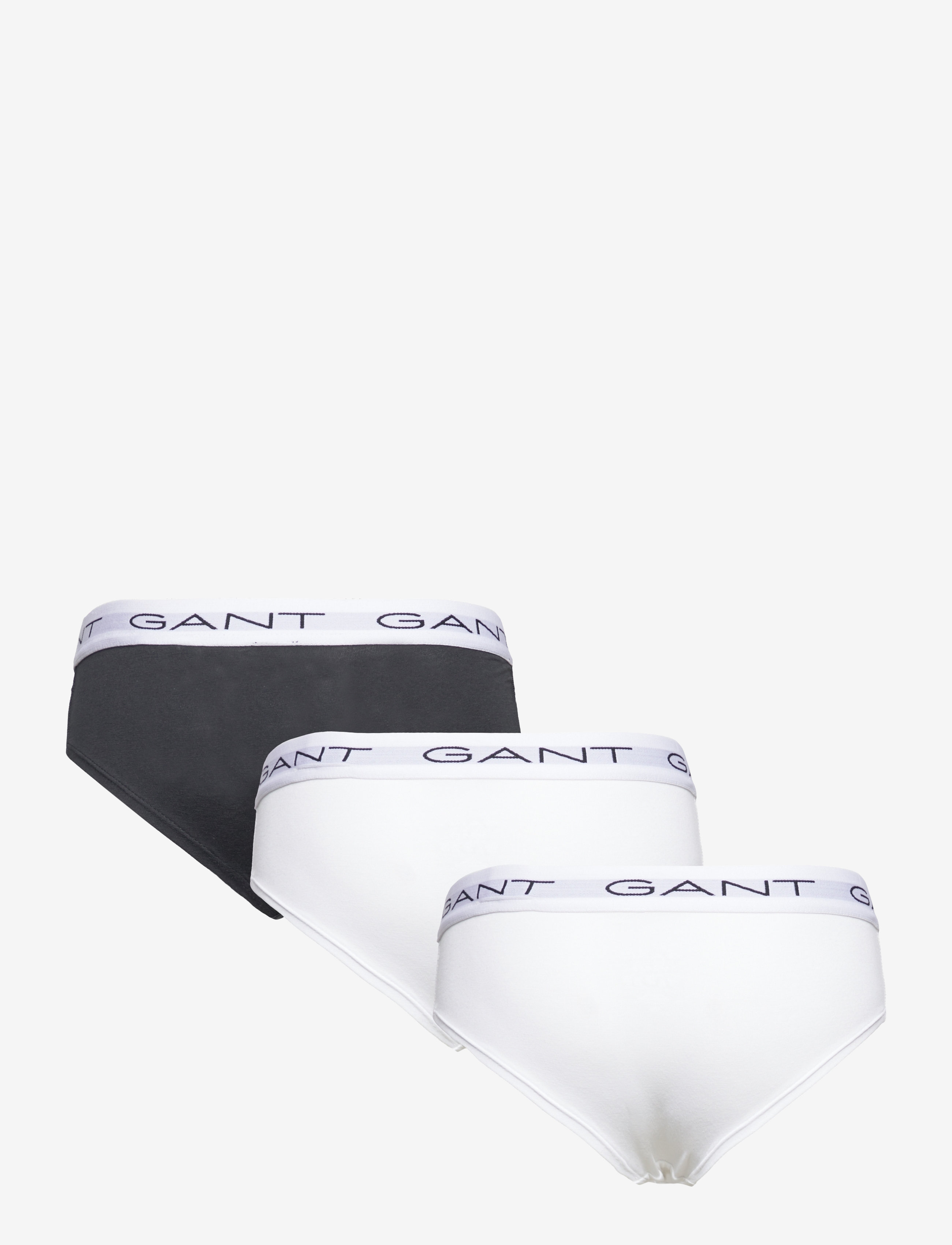 Gant - HIPSTER BRIEFS 3-PACK - black / white - 1