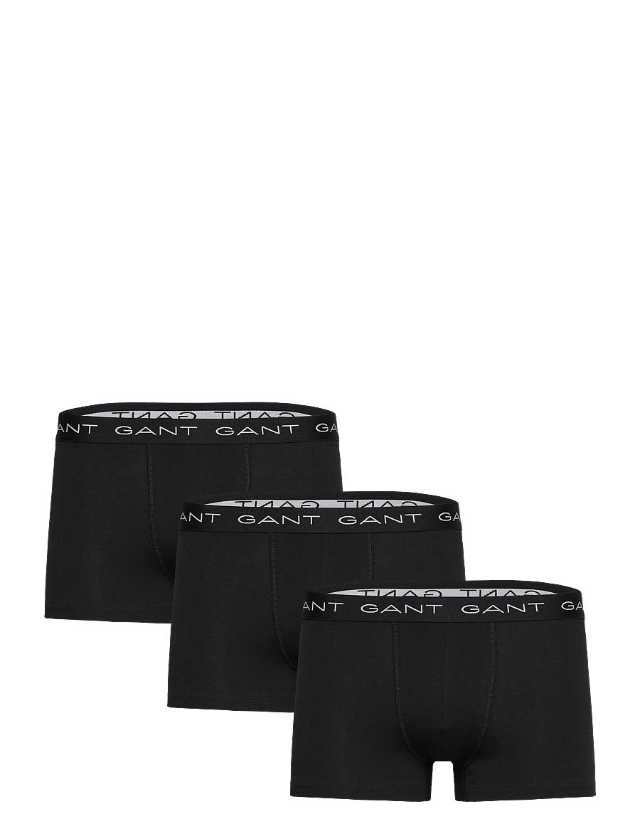 Gant - TRUNK 3-PACK - boxerkalsonger - black - 0