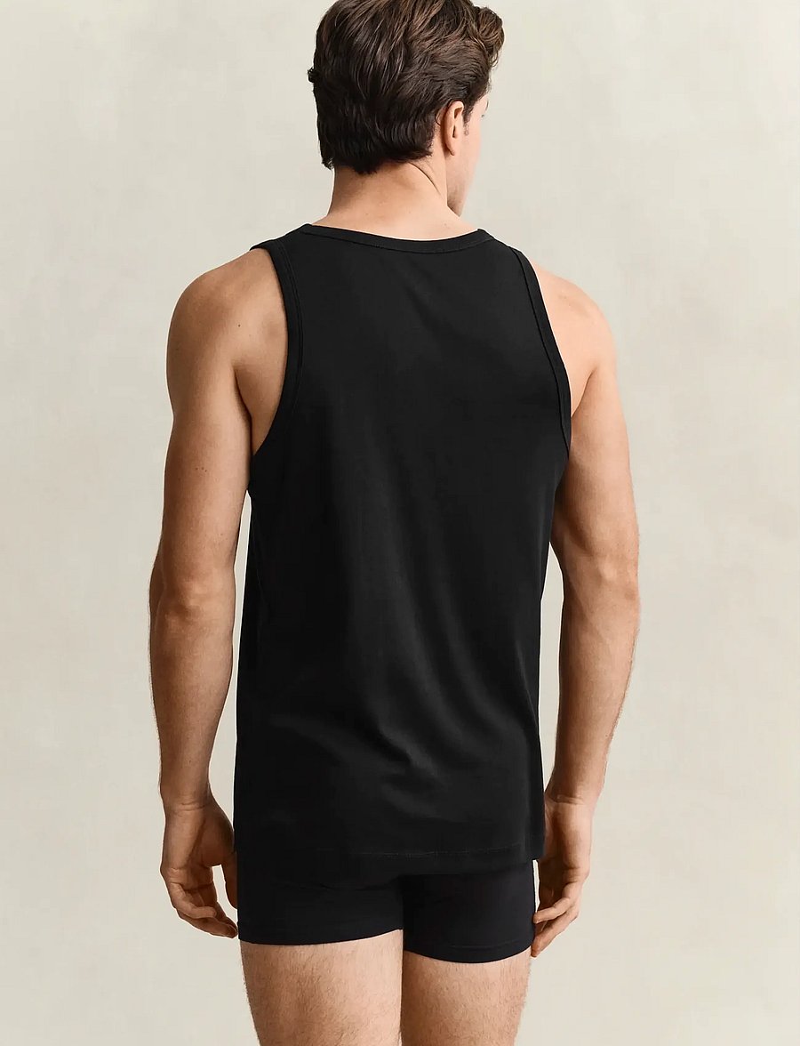 Gant - TANK TOP 2-PACK - linnen - black - 3