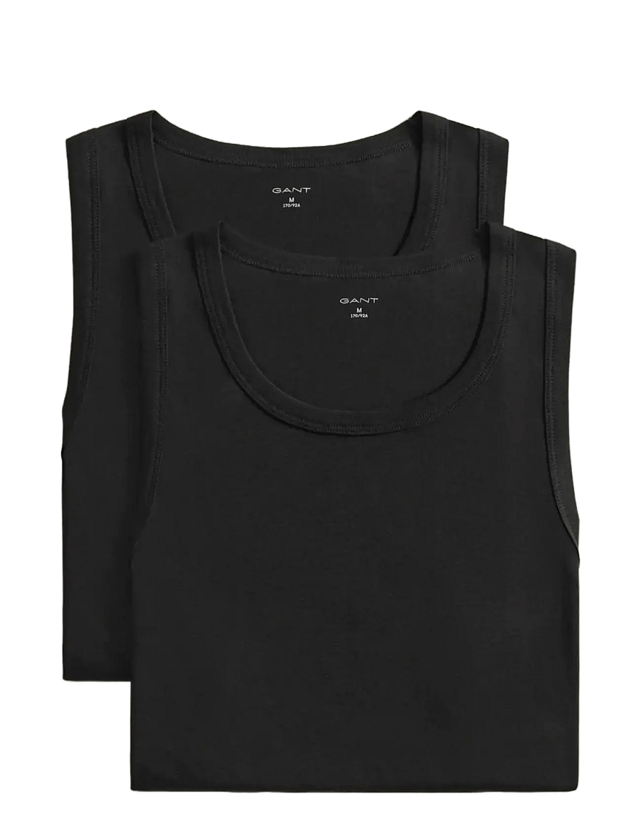 Gant - TANK TOP 2-PACK - linnen - black - 2