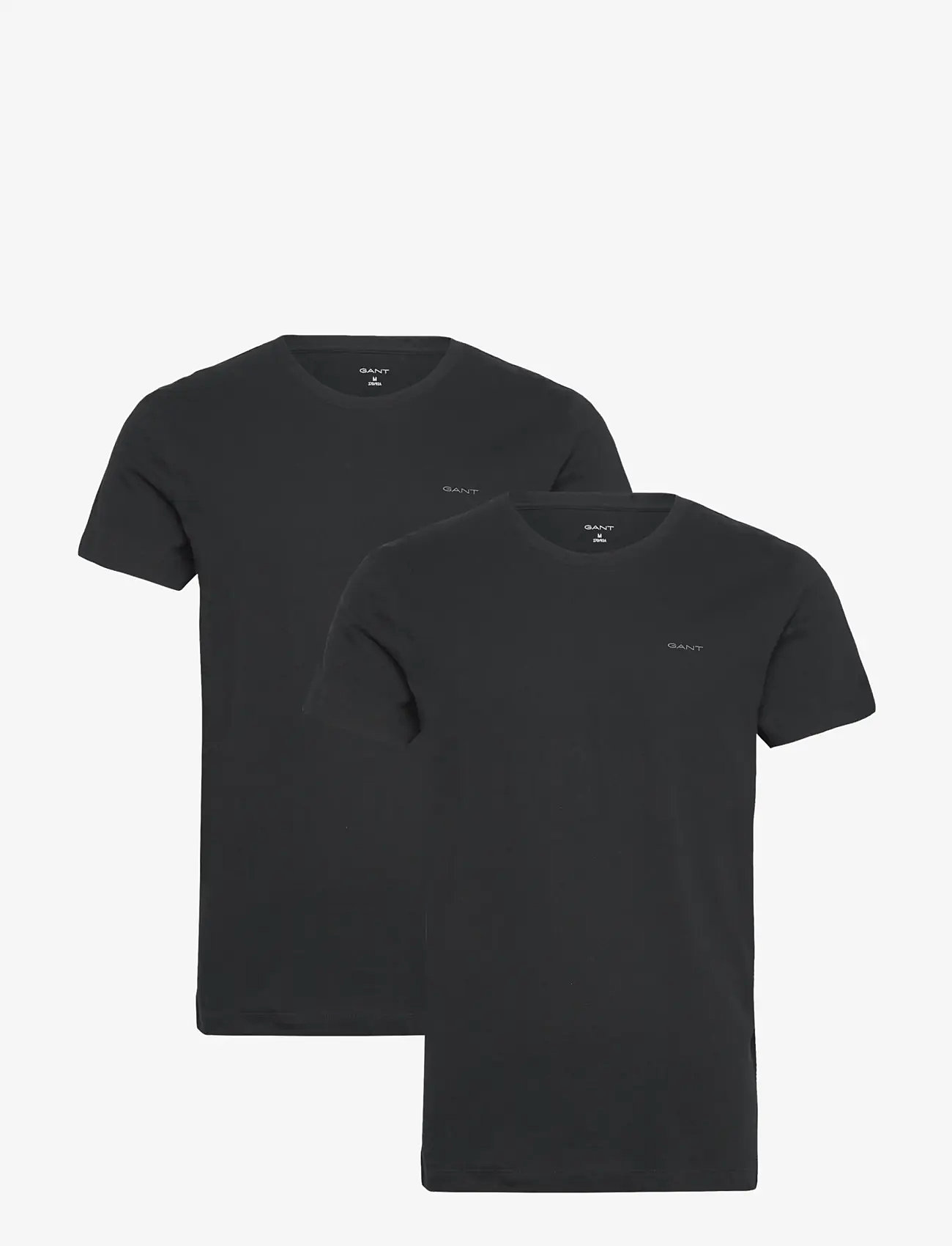 Gant - 2-Pack Crew Neck T-Shirts - multipack t-shirts - black - 1