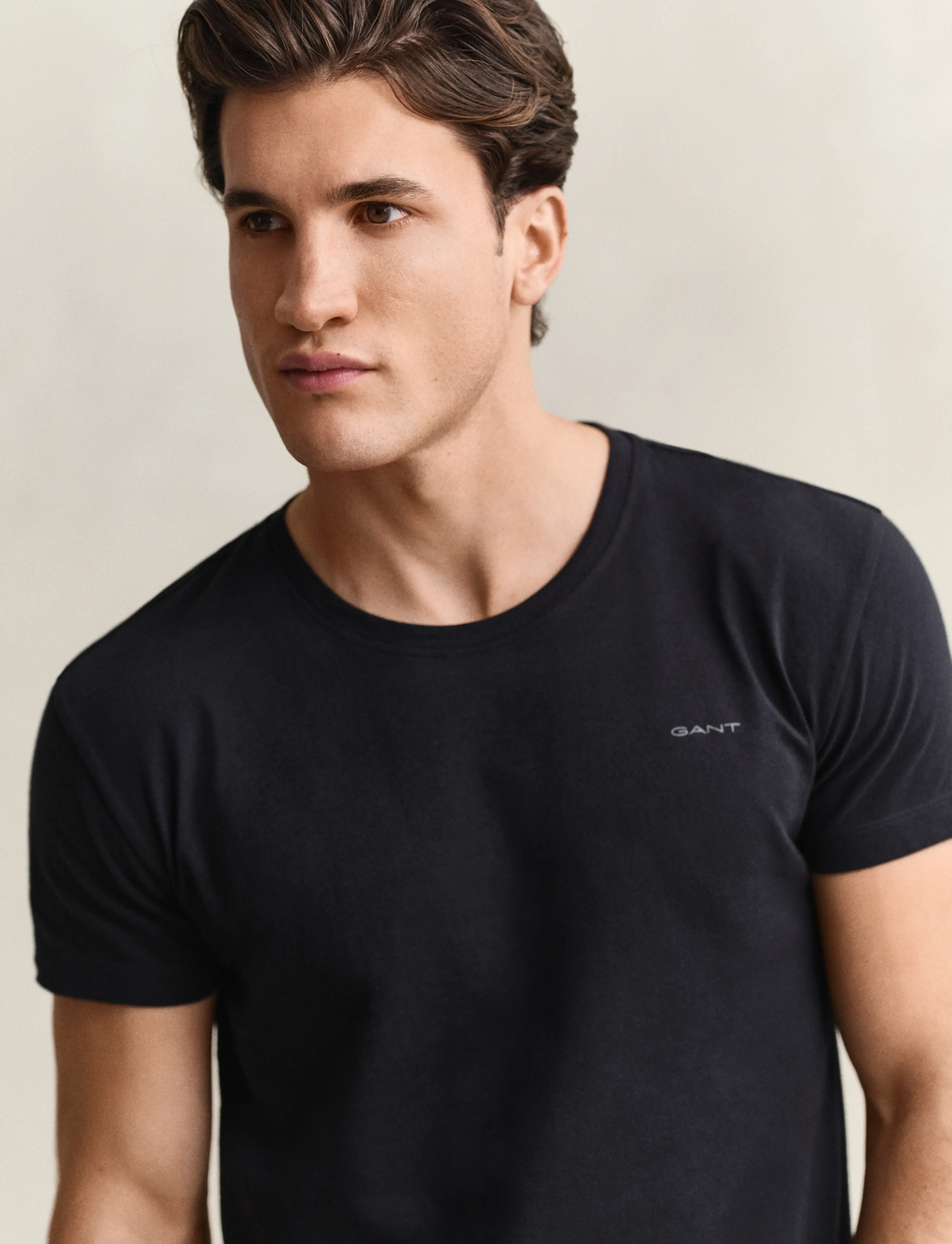 Gant - 2-Pack Crew Neck T-Shirts - die niedrigsten preise - black / white - 5