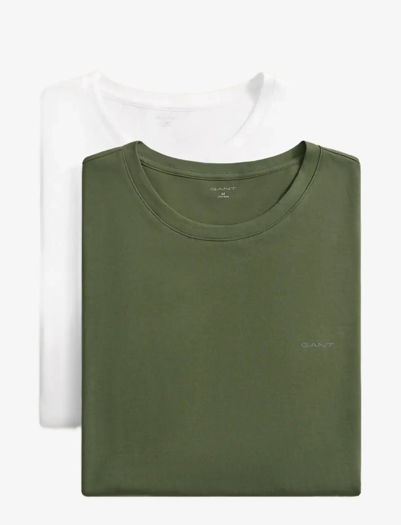 Gant - 2-Pack Crew Neck T-Shirts - t-shirts im multipack - dry herb green - 0