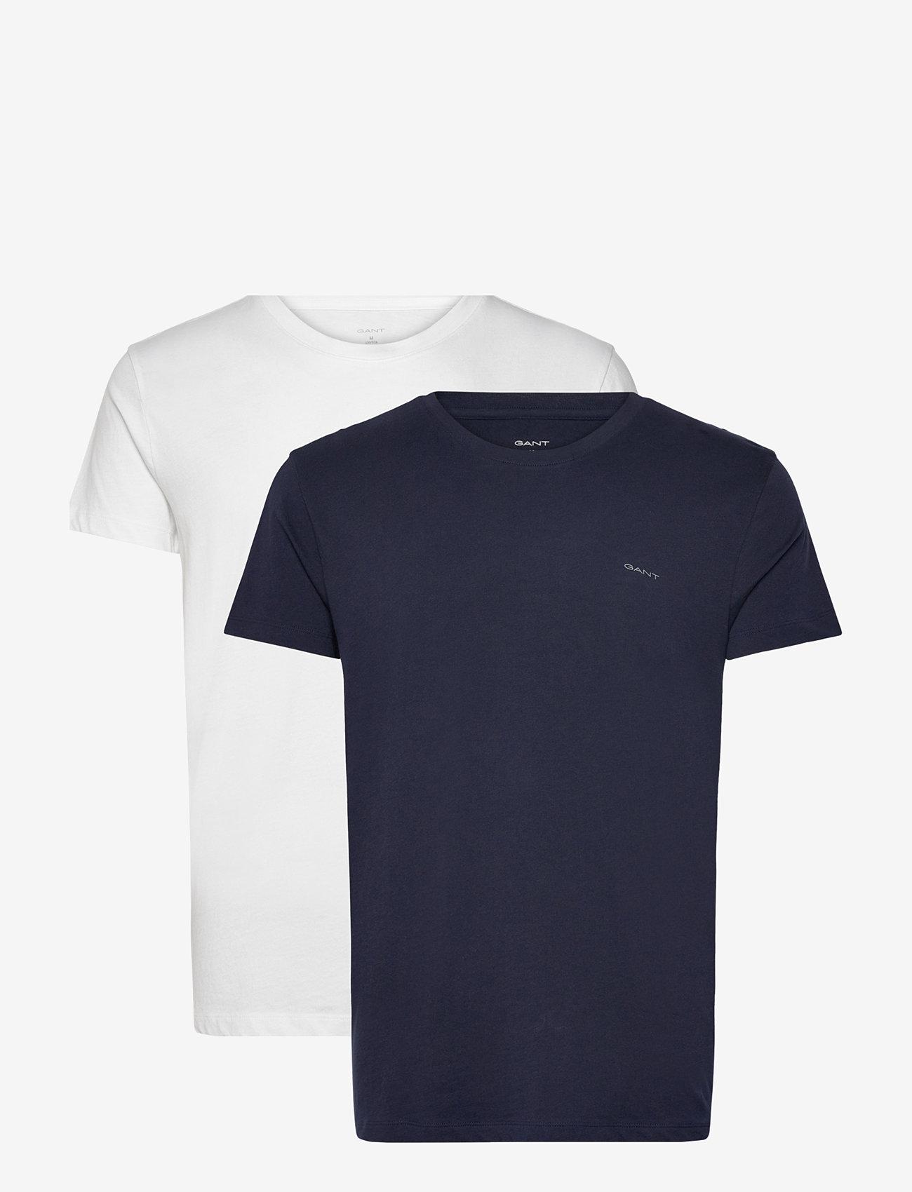 GANT - 2-Pack Crew Neck T-Shirts - multipack t-shirts - navy / white - 1