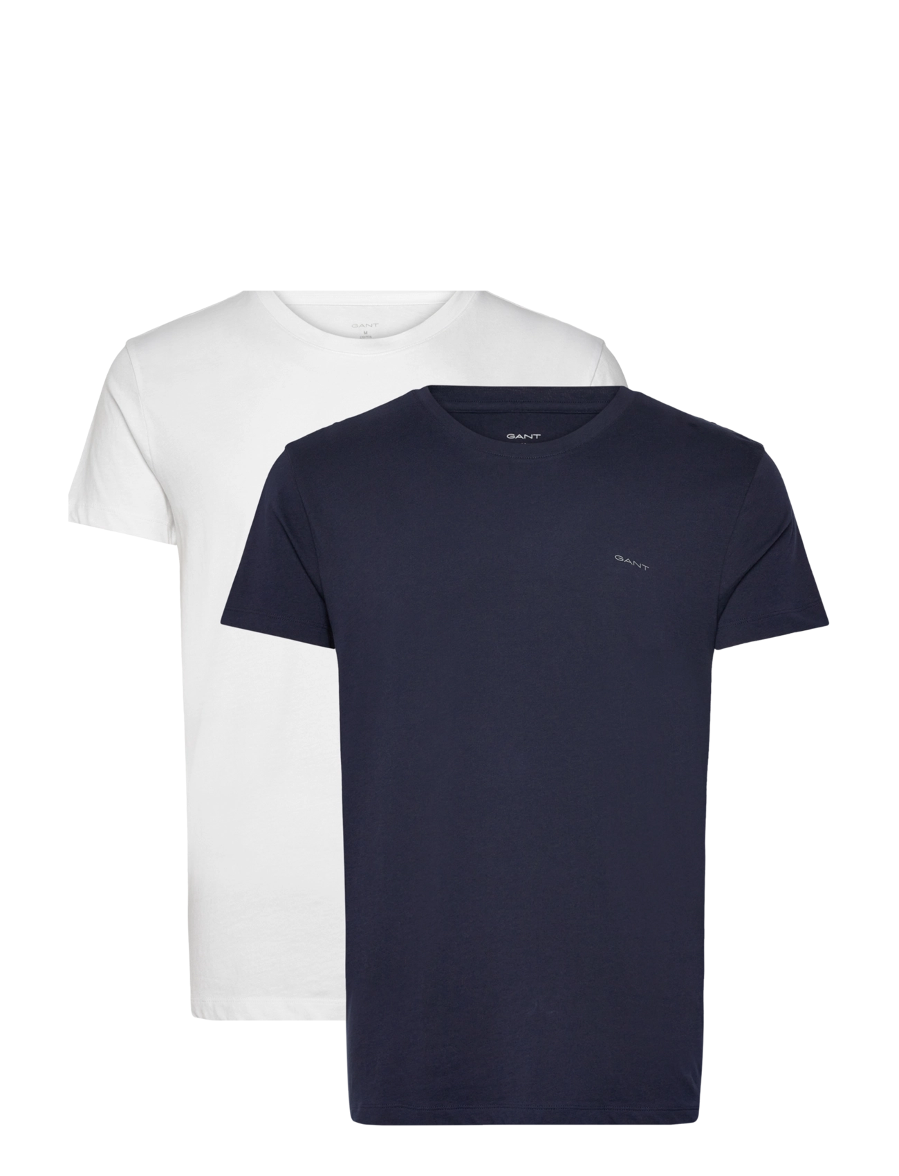 Gant 2-Pack Crew Neck T-Shirts - T-shirts - NAVY / WHITE / multi