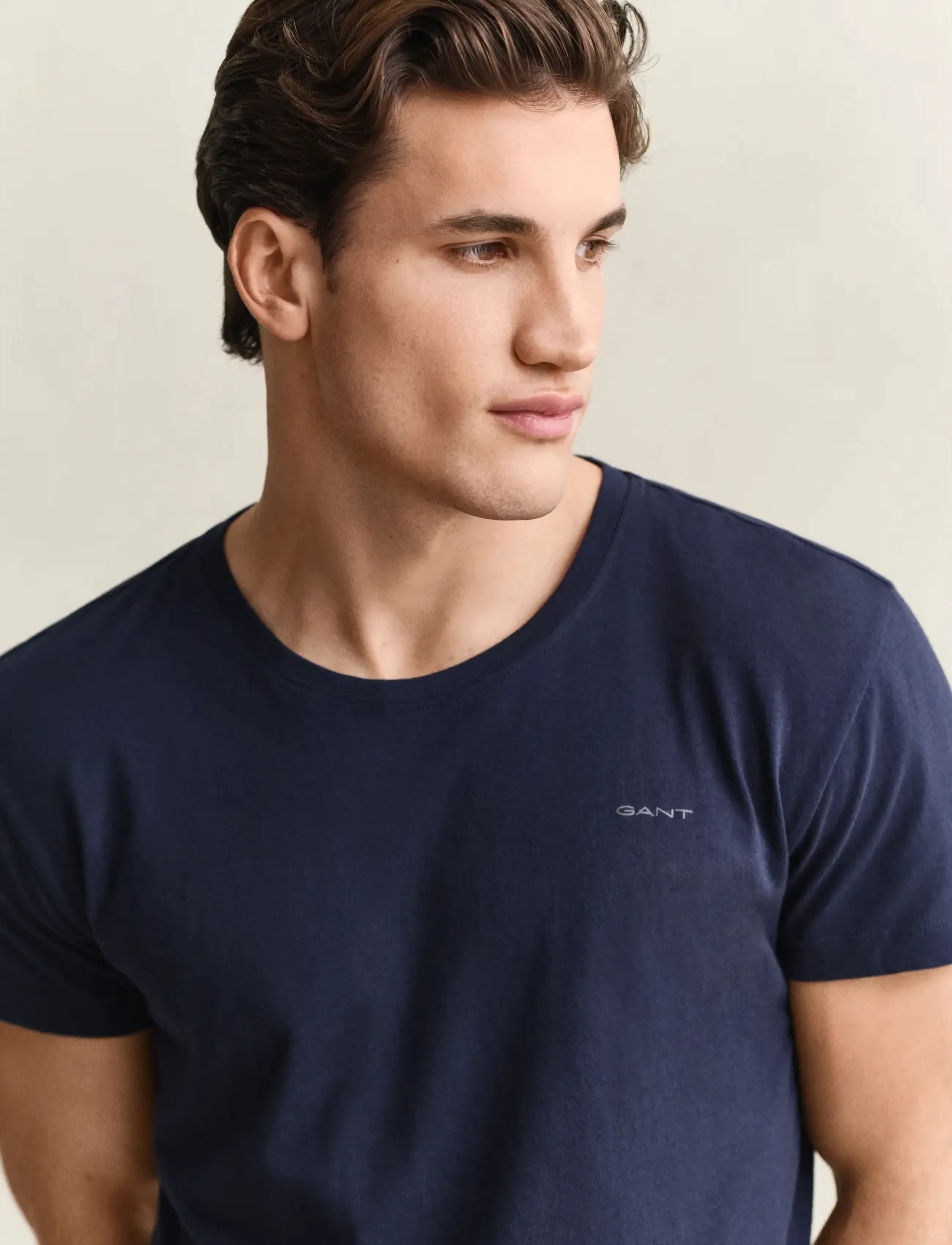 Gant - 2-Pack Crew Neck T-Shirts - kortærmede t-shirts - navy / white - 3