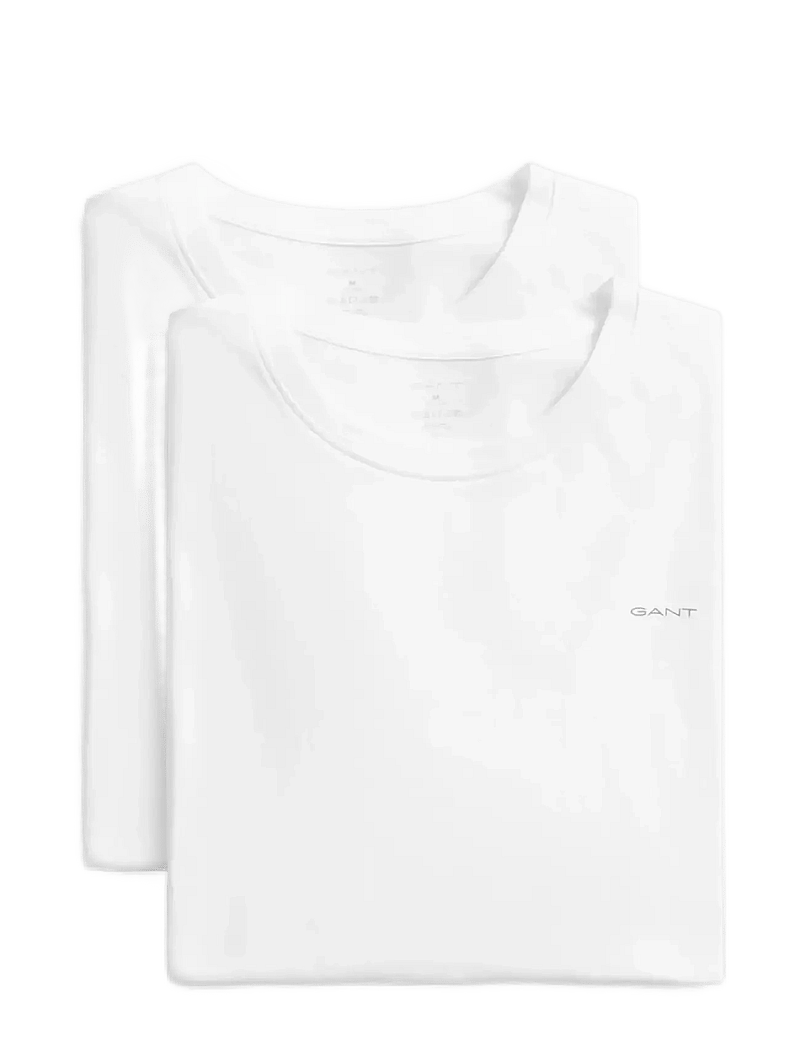 GANT - C-NECK T-SHIRT 2-PACK - t-shirts im multipack - white - 2