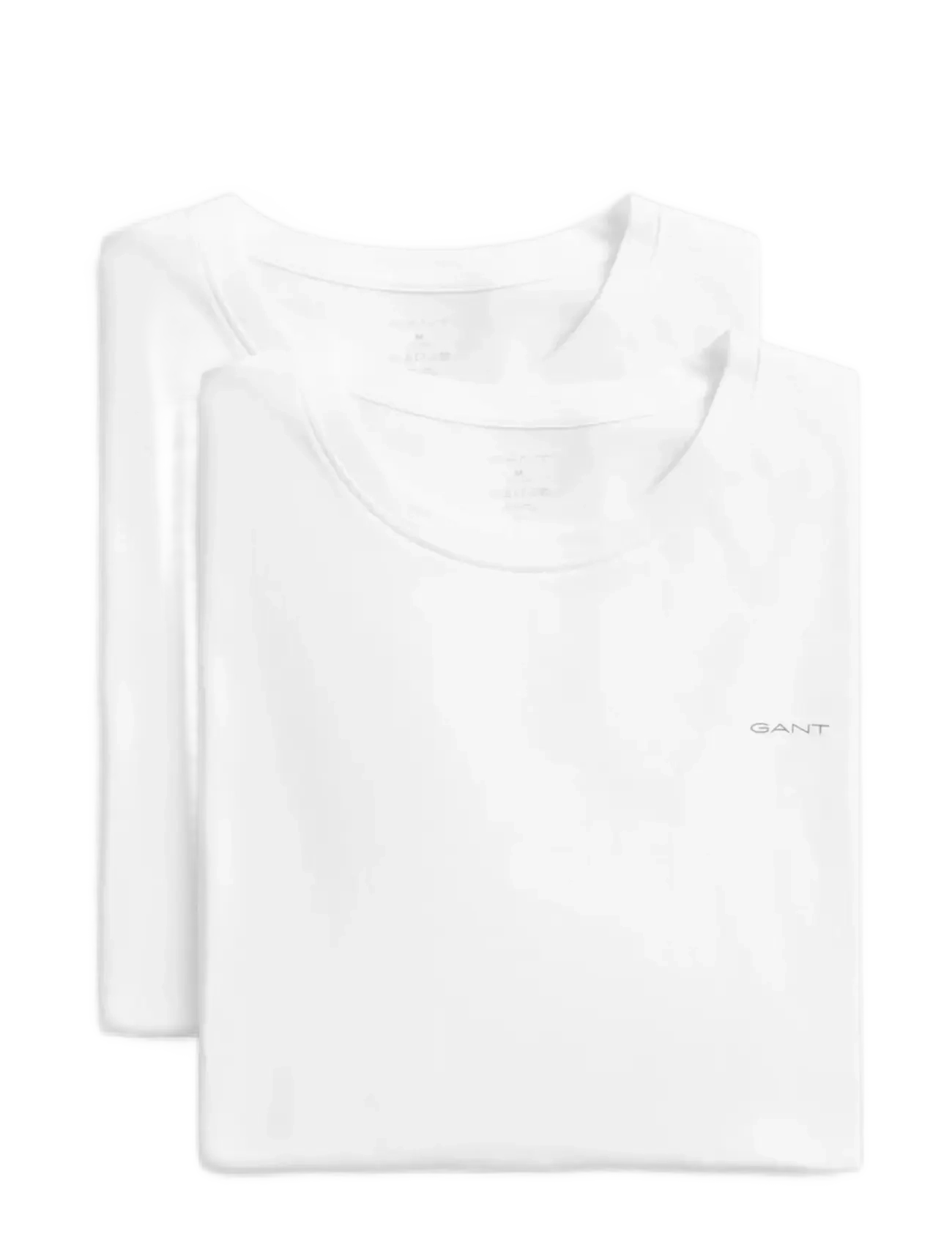 Gant - 2-Pack Crew Neck T-Shirts - t-särkide multipakk - white - 2