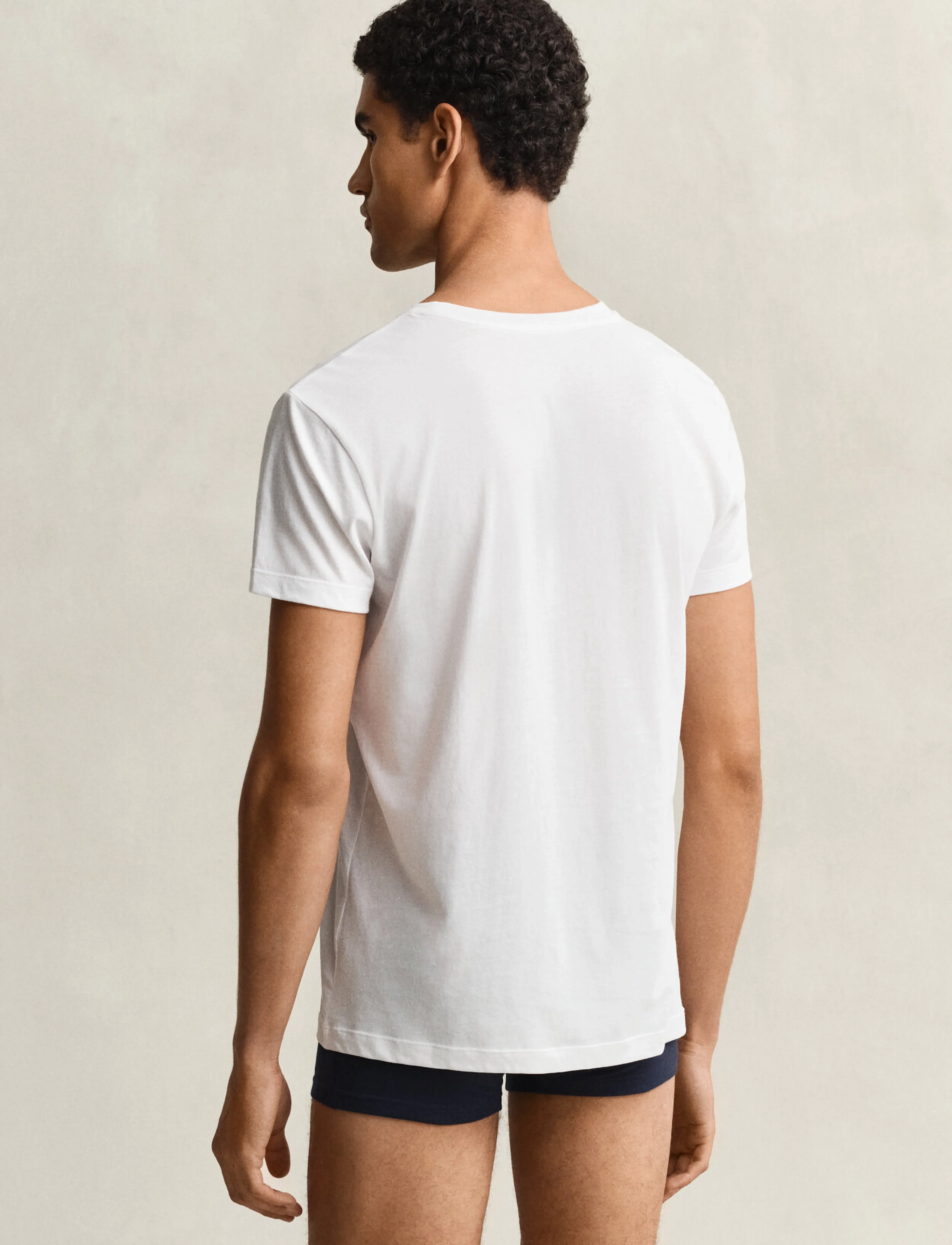 Gant - 2-Pack Crew Neck T-Shirts - multipack t-shirts - white - 3